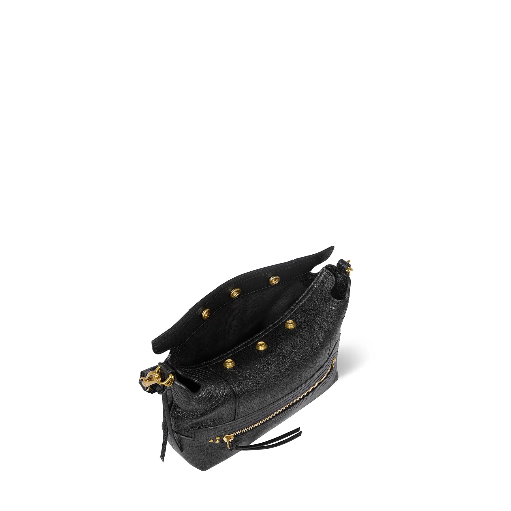 Sac Lucky Hobo Small buffle Noir Brass sold by Jerome Dreyfuss product image thumbnail 4