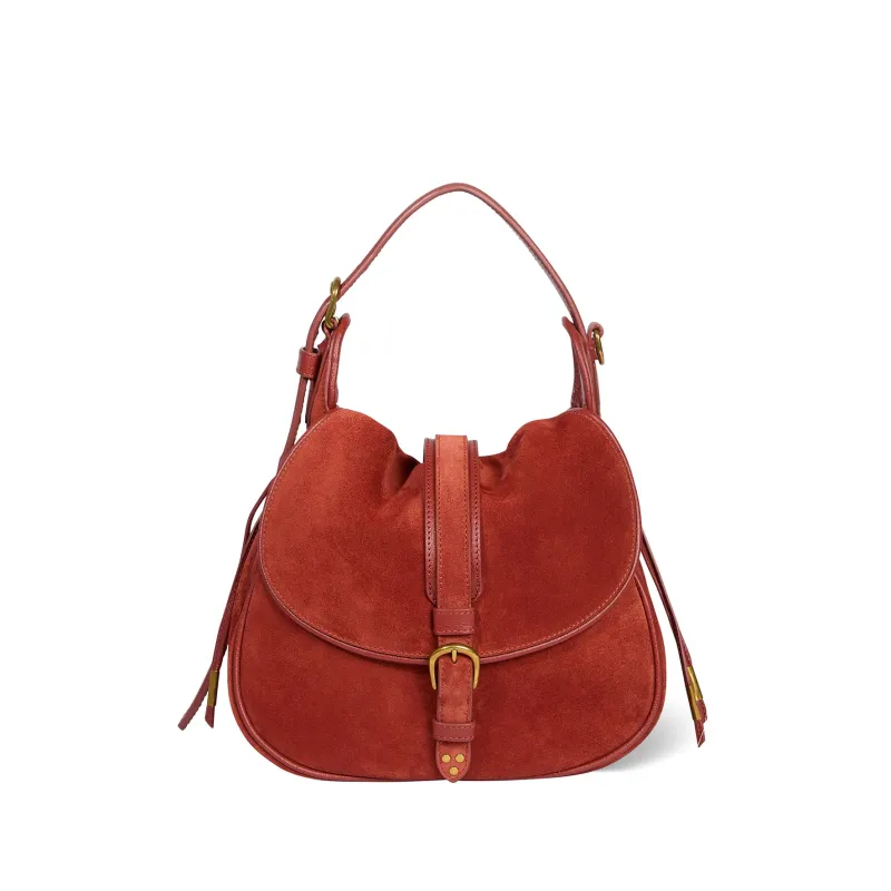 Sac Gildas croute velours Rouille made by Jerome Dreyfuss