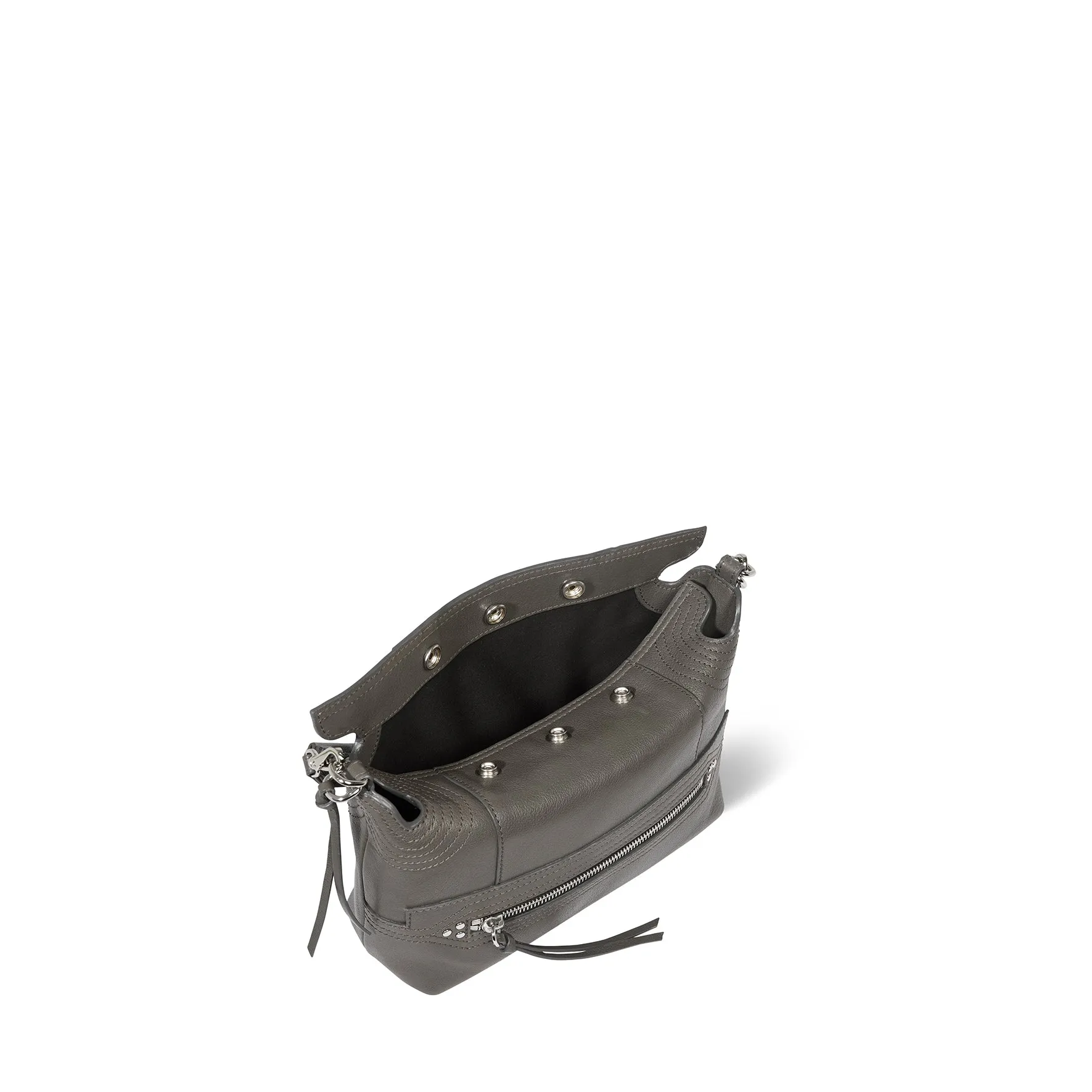 Sac Lucky Hobo Small buffle Gris sold by Jerome Dreyfuss product image thumbnail 4
