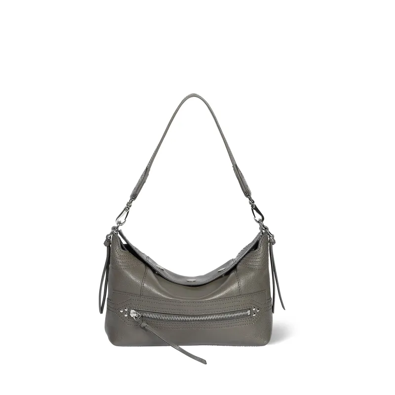 Sac Lucky Hobo Small buffle Gris made by Jerome Dreyfuss