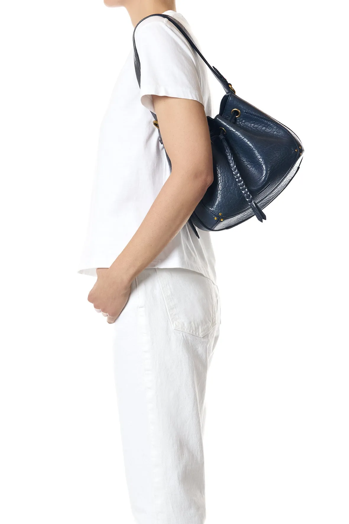 Sac Andy Agneau Bubble Night Blue sold by Jerome Dreyfuss product image thumbnail 2
