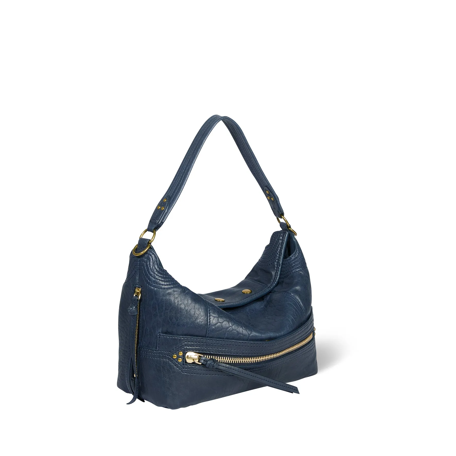 Sac Lucky Hobo Agneau Bubble Night Blue sold by Jerome Dreyfuss product image thumbnail 3