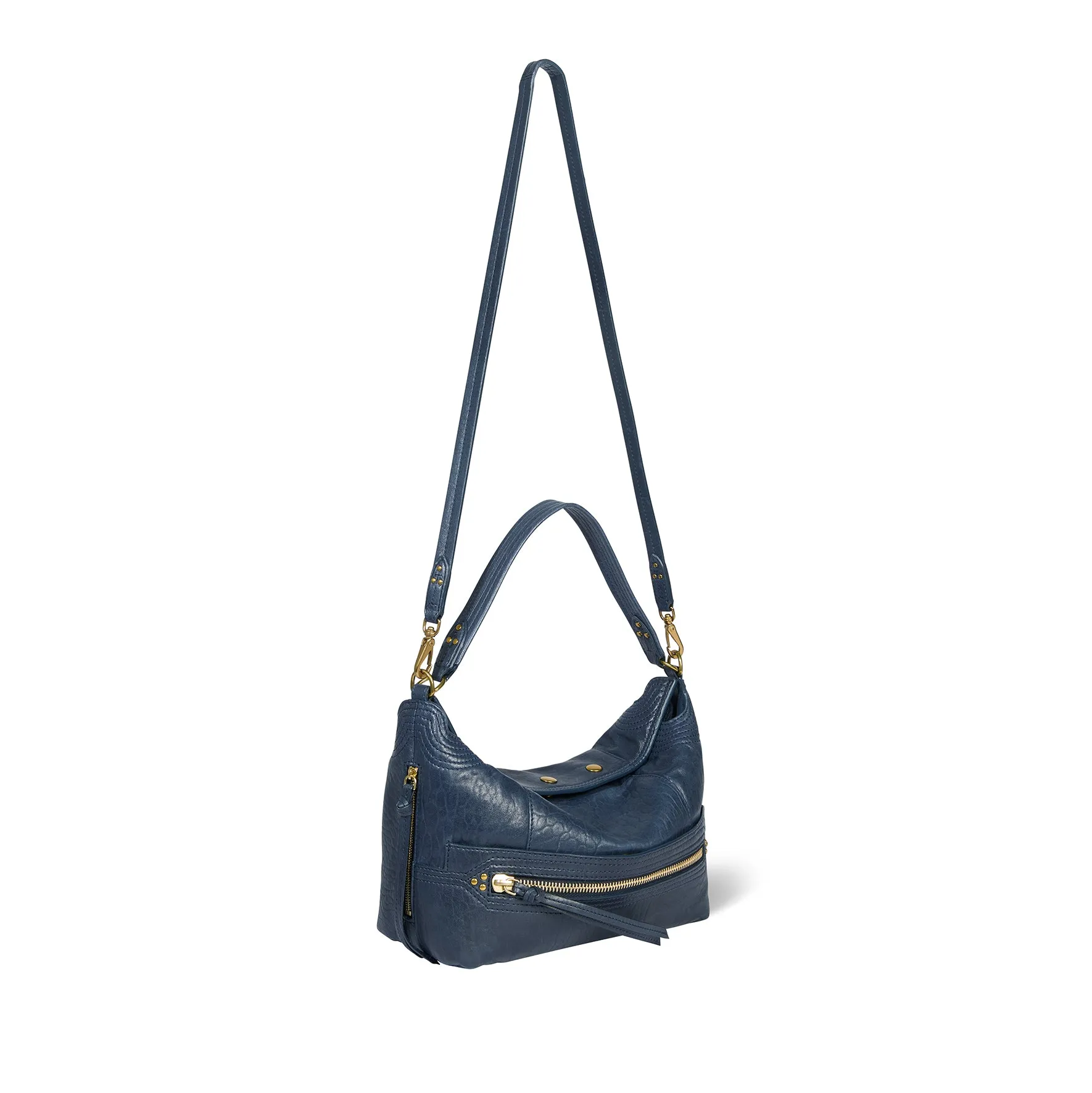 Sac Lucky Hobo Agneau Bubble Night Blue sold by Jerome Dreyfuss product image thumbnail 4