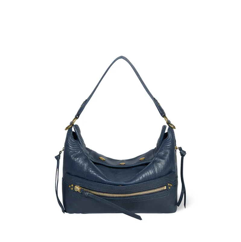 Sac Lucky Hobo Agneau Bubble Night Blue made by Jerome Dreyfuss