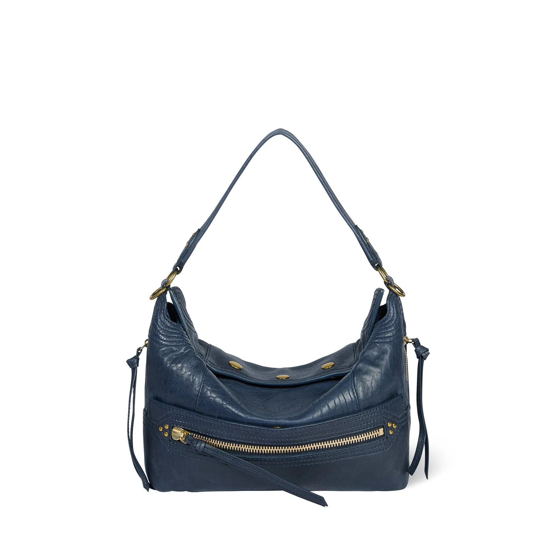 Sac Lucky Hobo Agneau Bubble Night Blue sold by Jerome Dreyfuss