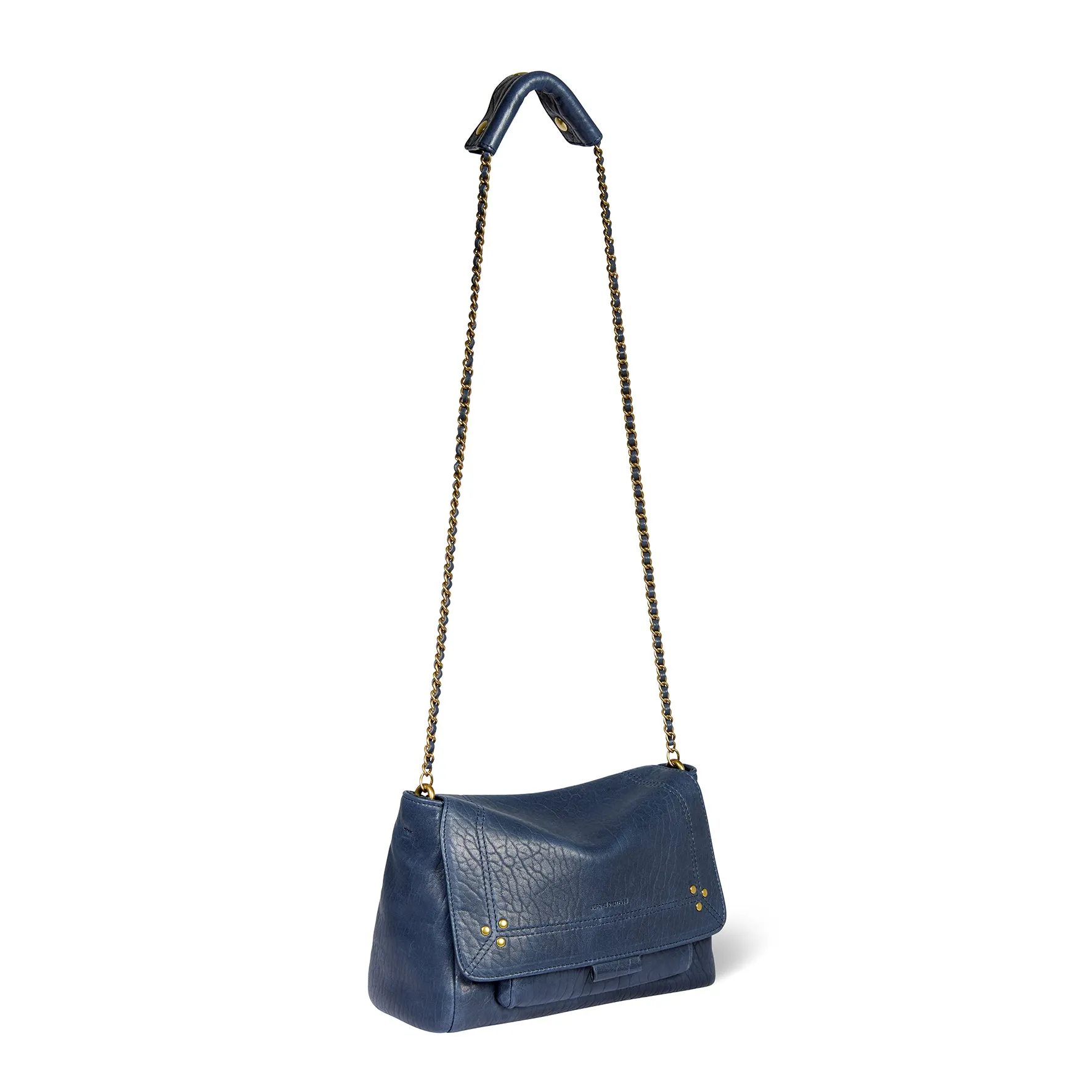 Sac Lulu M Agneau Bubble Night Blue sold by Jerome Dreyfuss product image thumbnail 3