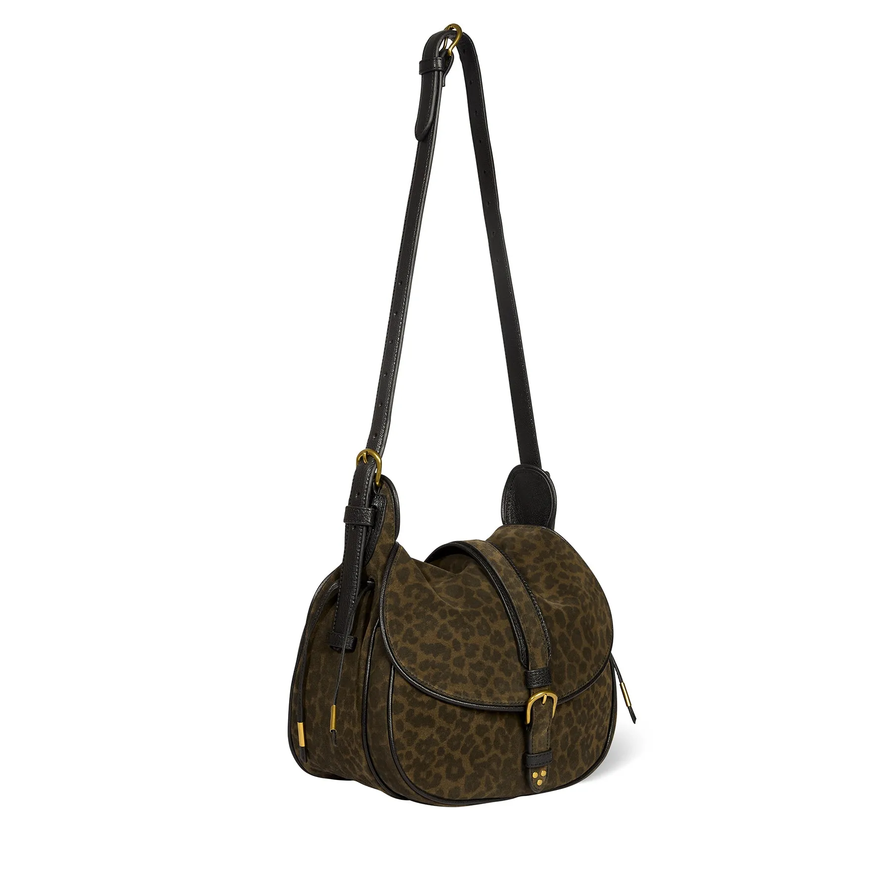 Sac Gildas croute velours Imprimé Léopard kaki sold by Jerome Dreyfuss product image thumbnail 4