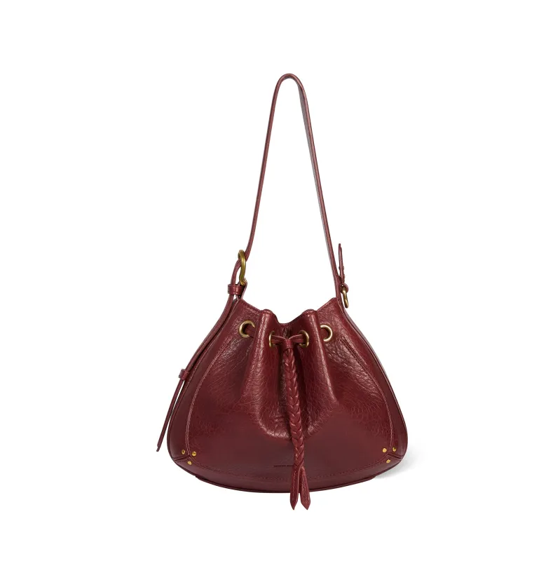 Sac Andy Agneau Bubble Burgundy made by Jerome Dreyfuss