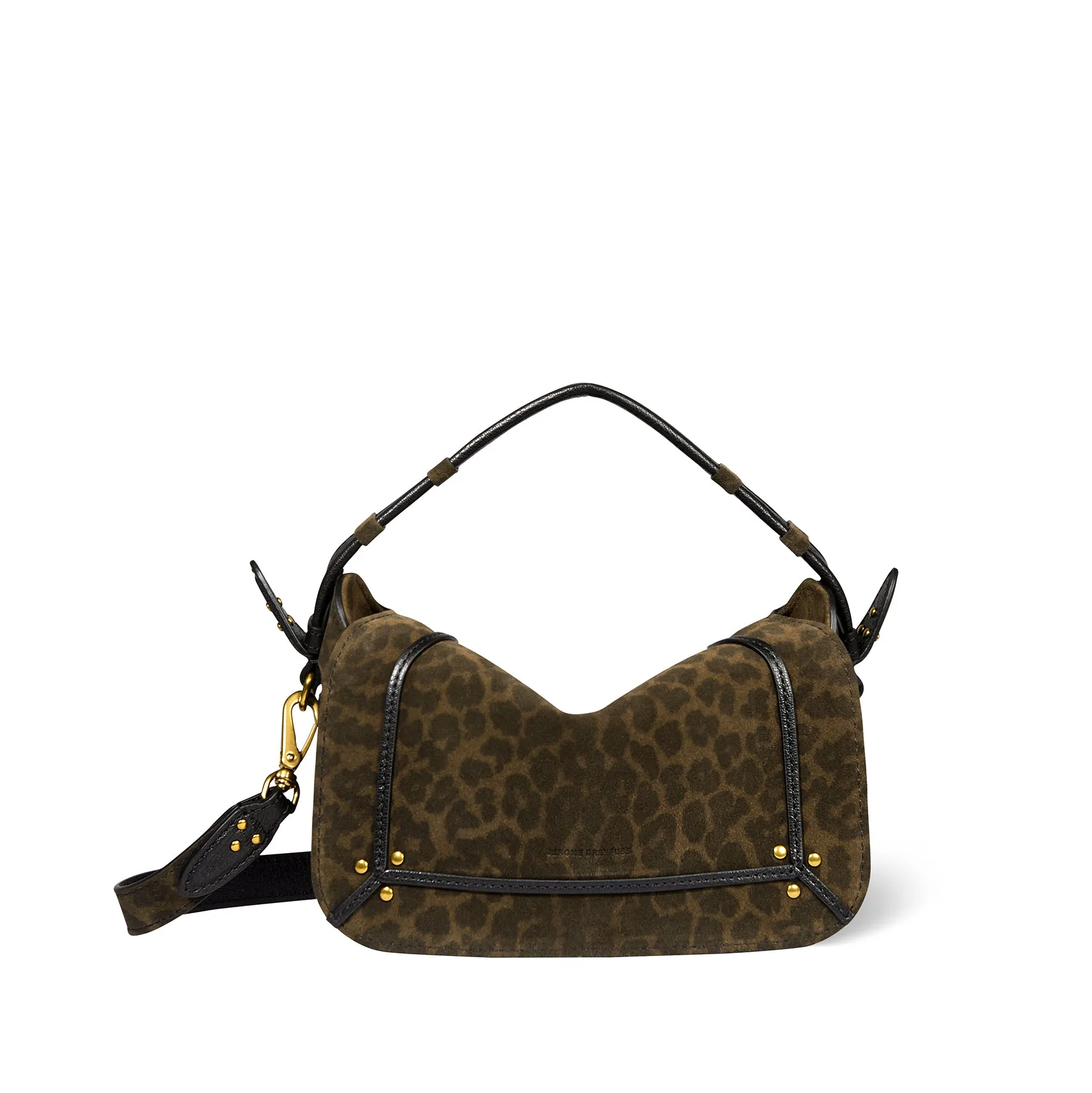Sac Pepito S croute velours Imprimé Léopard kaki sold by Jerome Dreyfuss