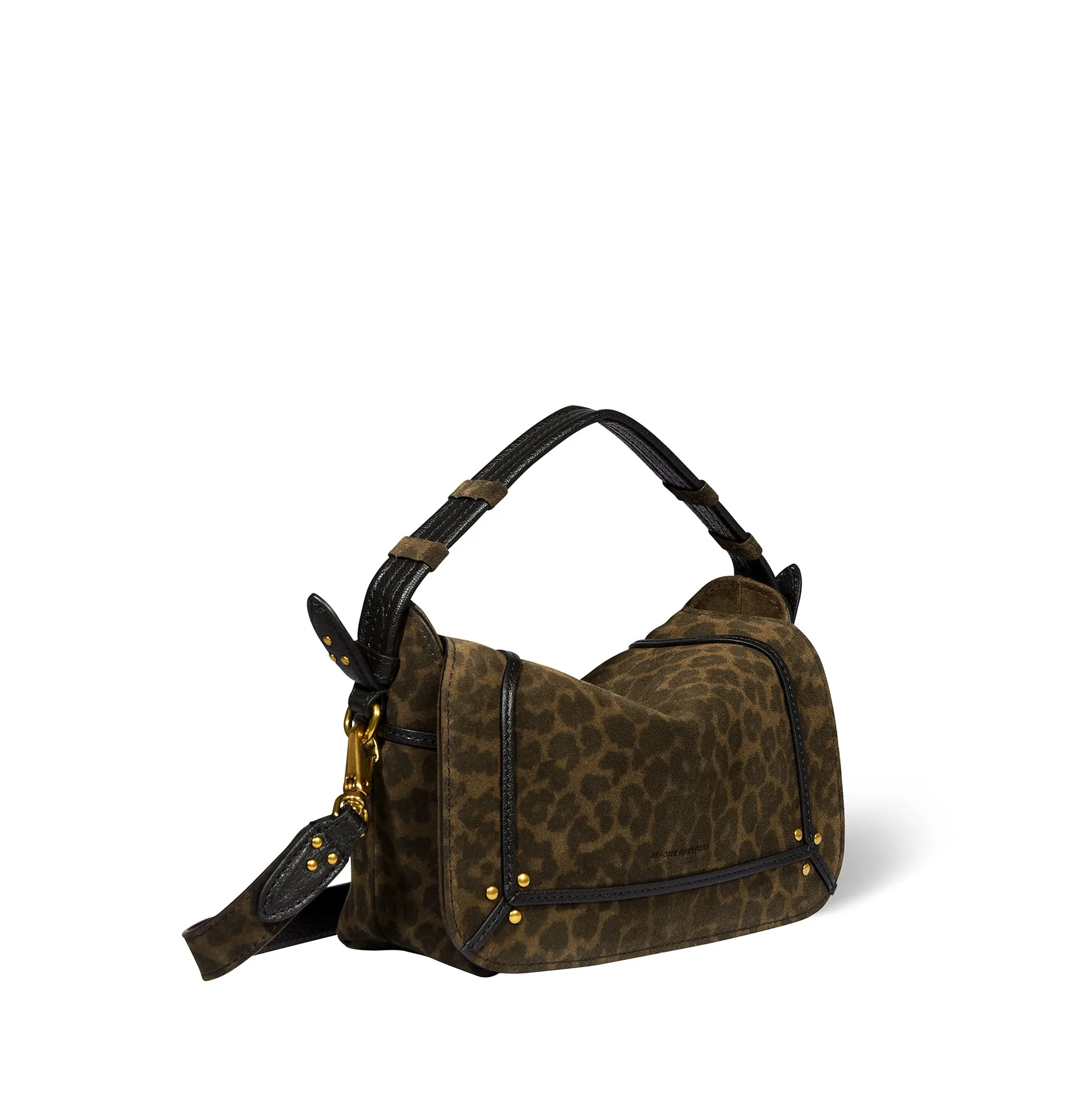 Sac Pepito S croute velours Imprimé Léopard kaki sold by Jerome Dreyfuss product image thumbnail 3