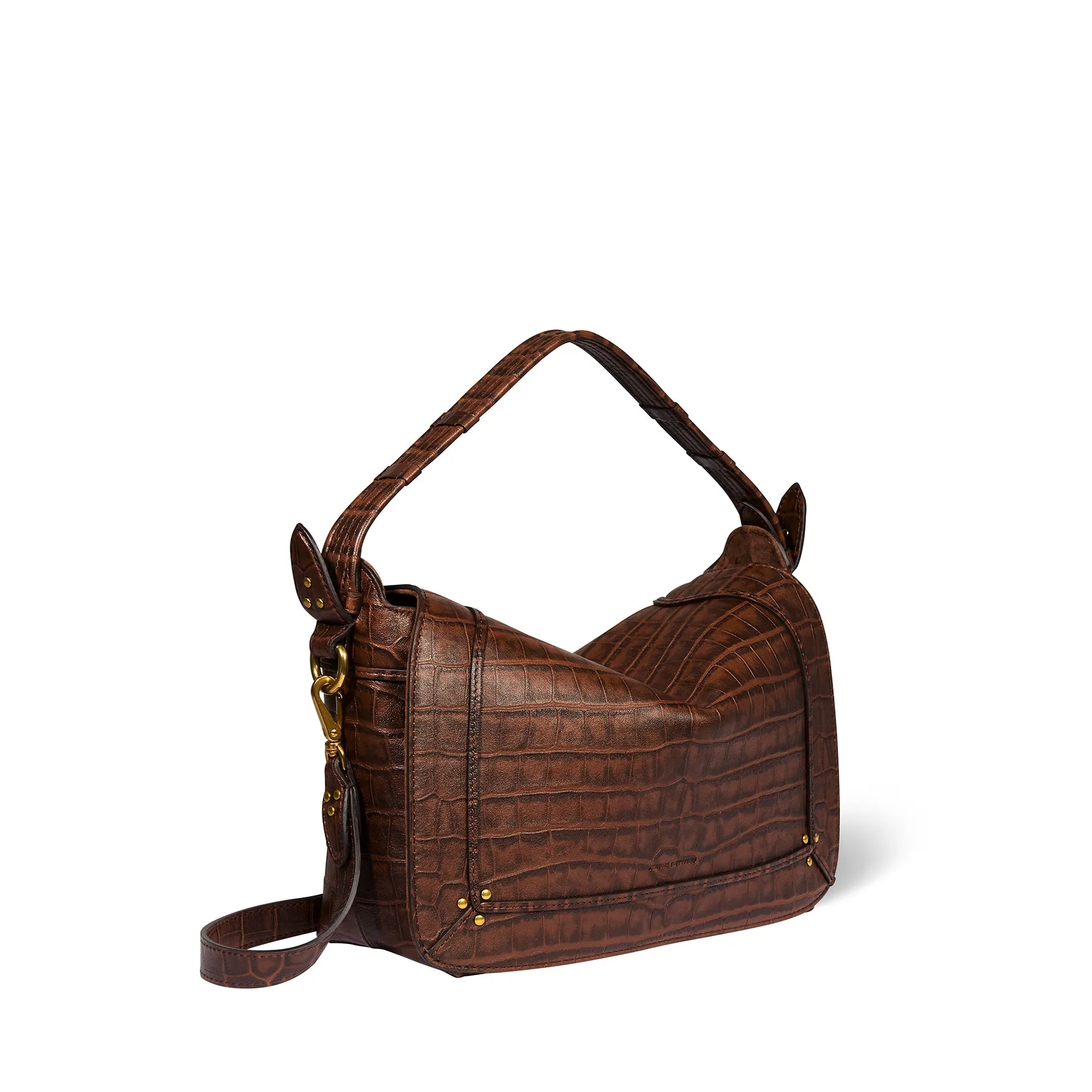 Sac Pepito M Mouton Imprimé Croco Cigare sold by Jerome Dreyfuss product image thumbnail 3