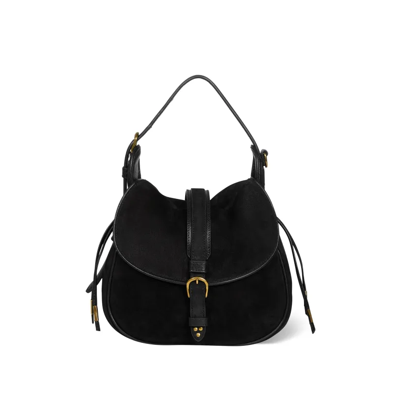 Sac Gildas croute velours Noir made by Jerome Dreyfuss