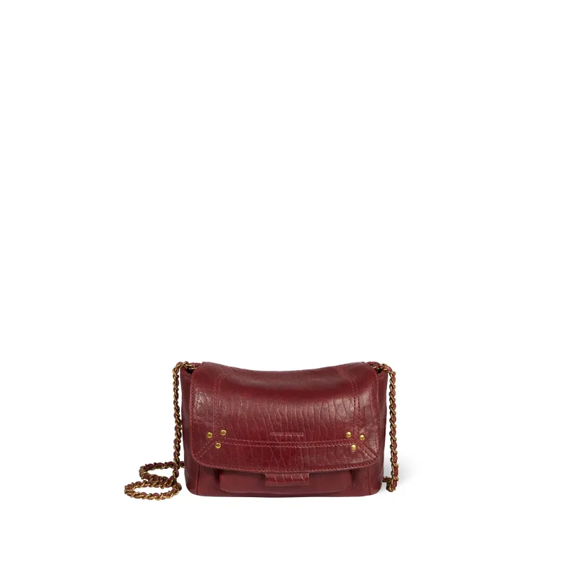 Sac Lulu S Agneau Bubble Burgundy made by Jerome Dreyfuss