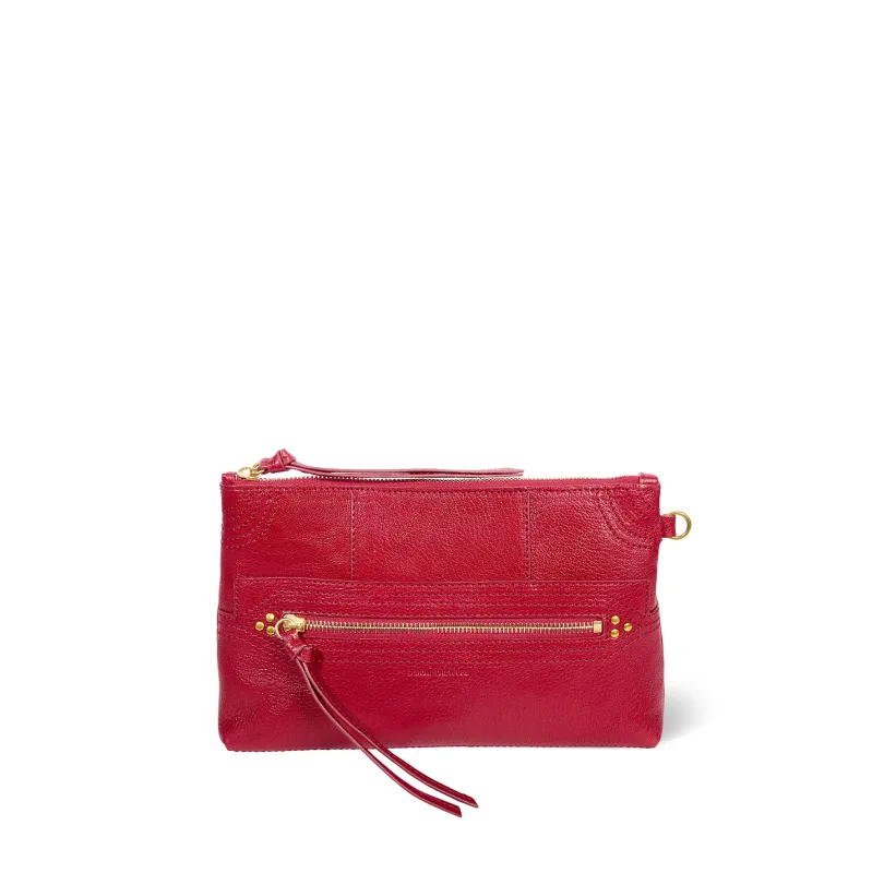 Pochette Lucky Clutch Chèvre Carmin made by Jerome Dreyfuss