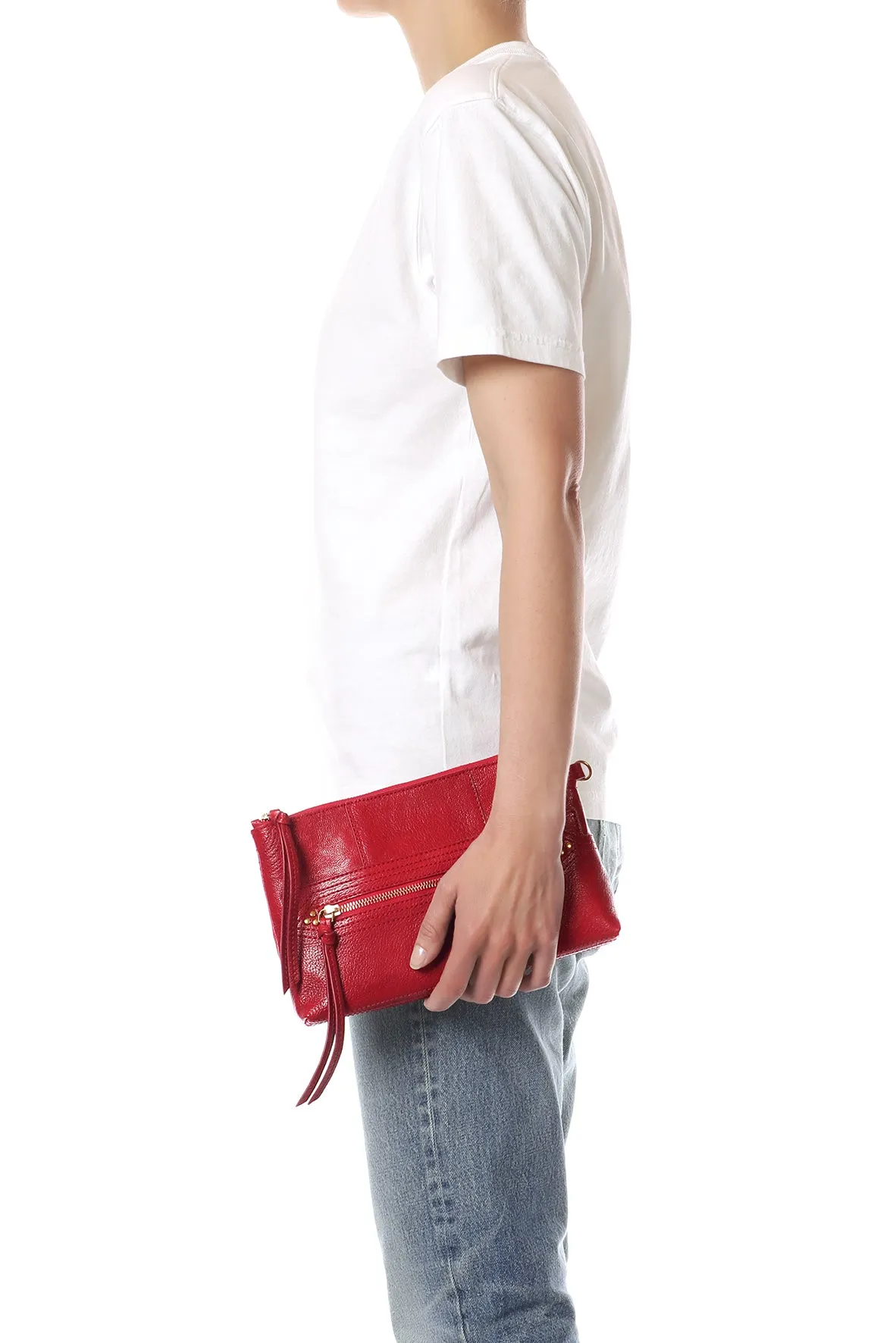 Pochette Lucky Clutch Chèvre Carmin sold by Jerome Dreyfuss product image thumbnail 2