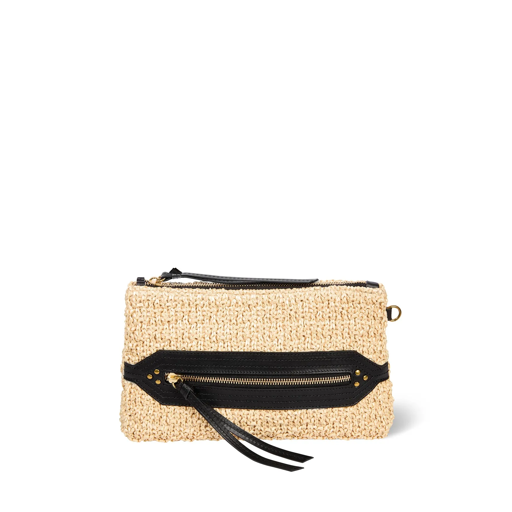 Pochette Lucky Clutch fibres recyclées effet raphia sold by Jerome Dreyfuss