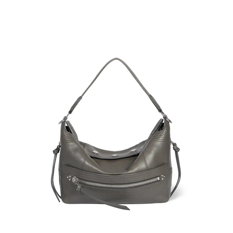 Sac Lucky Hobo buffle Gris made by Jerome Dreyfuss