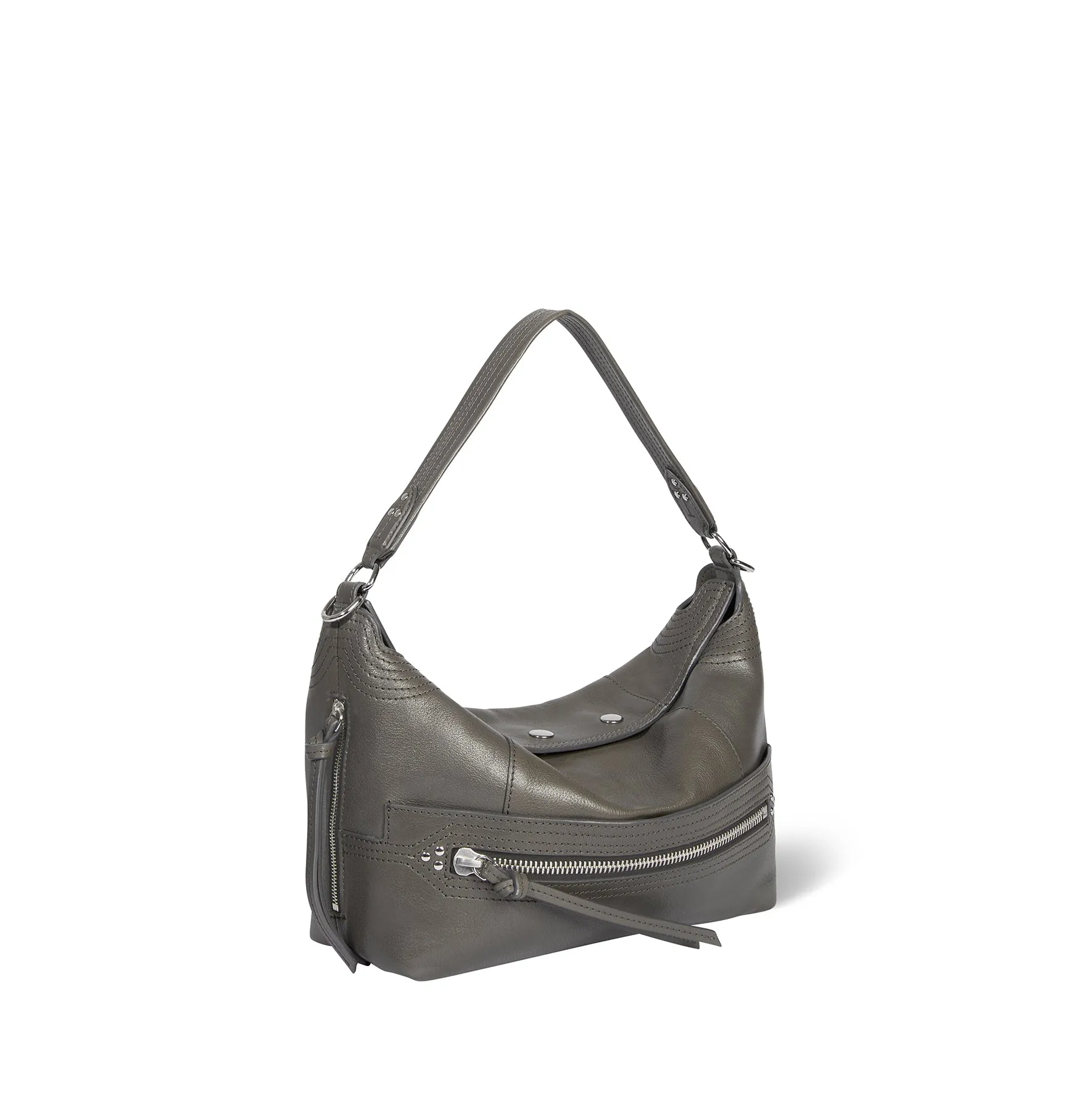 Sac Lucky Hobo buffle Gris sold by Jerome Dreyfuss product image thumbnail 3
