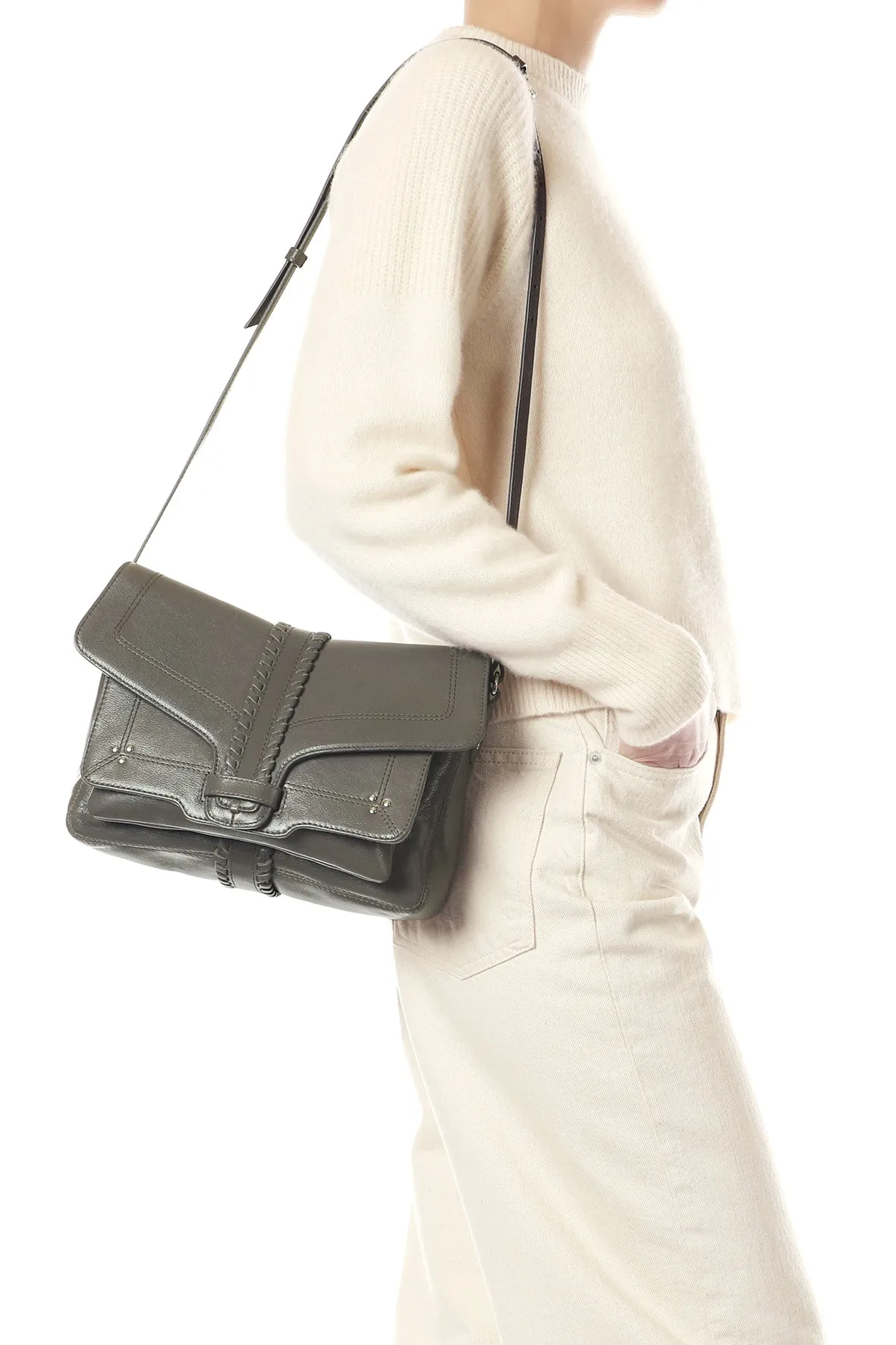Sac Harry M buffle Gris sold by Jerome Dreyfuss product image thumbnail 2