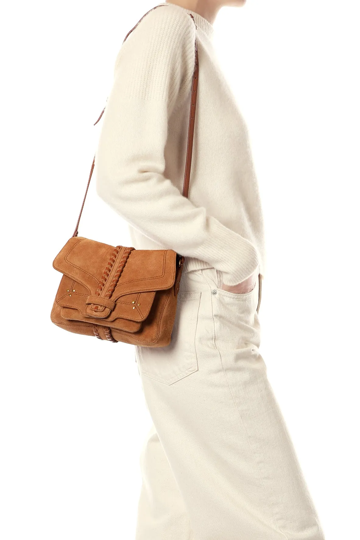 Sac Harry S Croûte Velours Caramel sold by Jerome Dreyfuss product image thumbnail 2