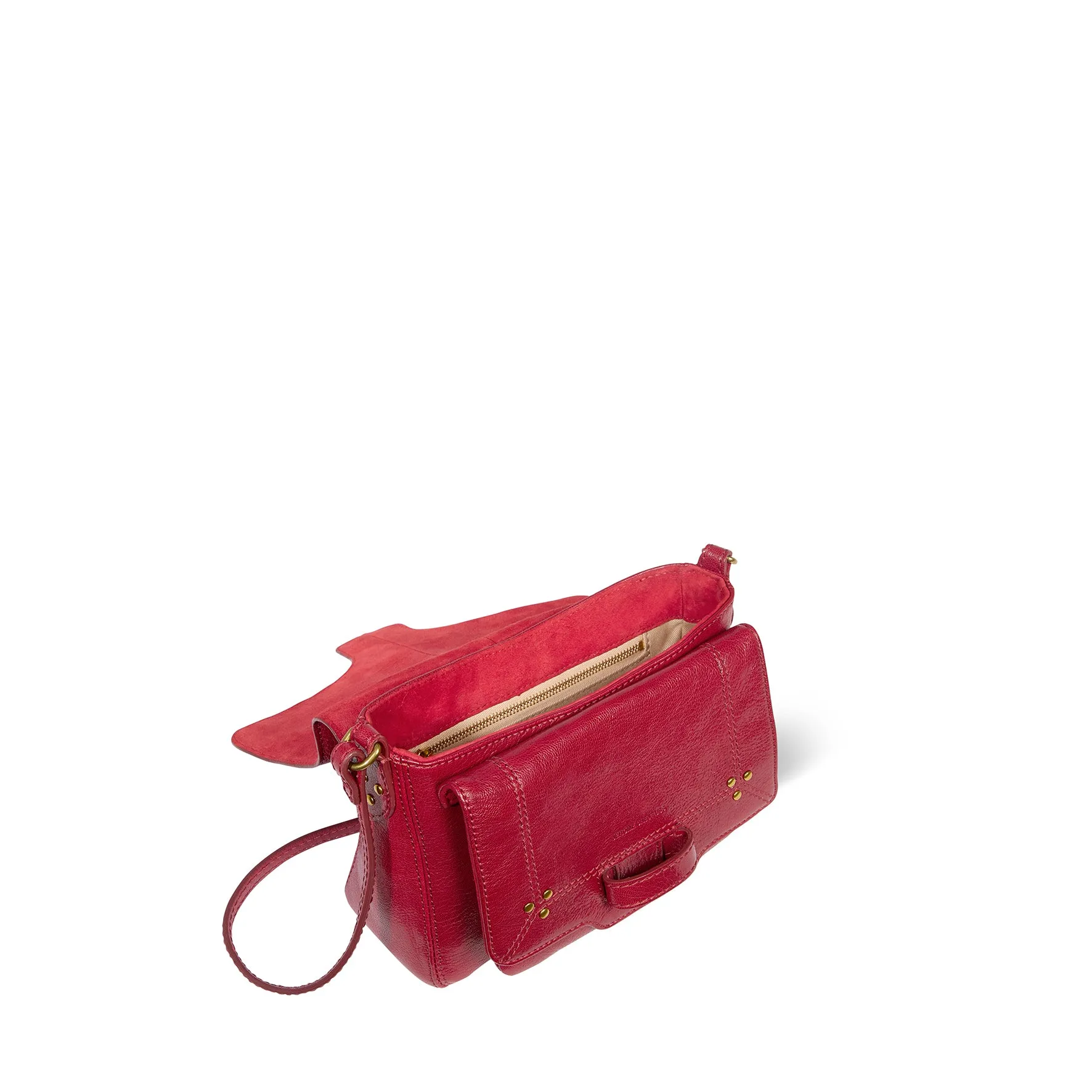 Sac Harry S Chèvre Carmin sold by Jerome Dreyfuss product image thumbnail 4