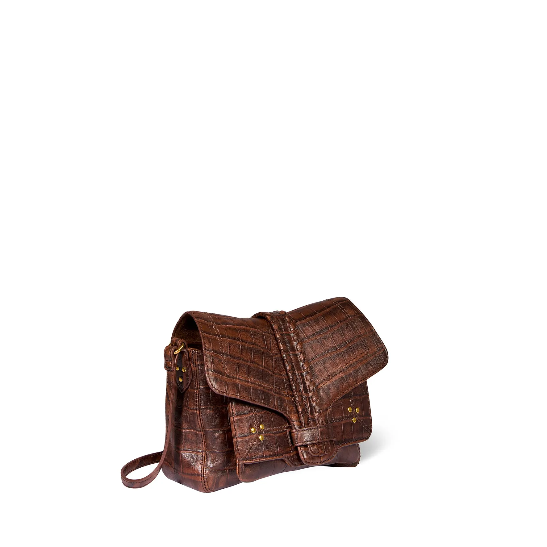Sac Harry S Mouton Imprimé Croco Cigare sold by Jerome Dreyfuss product image thumbnail 3