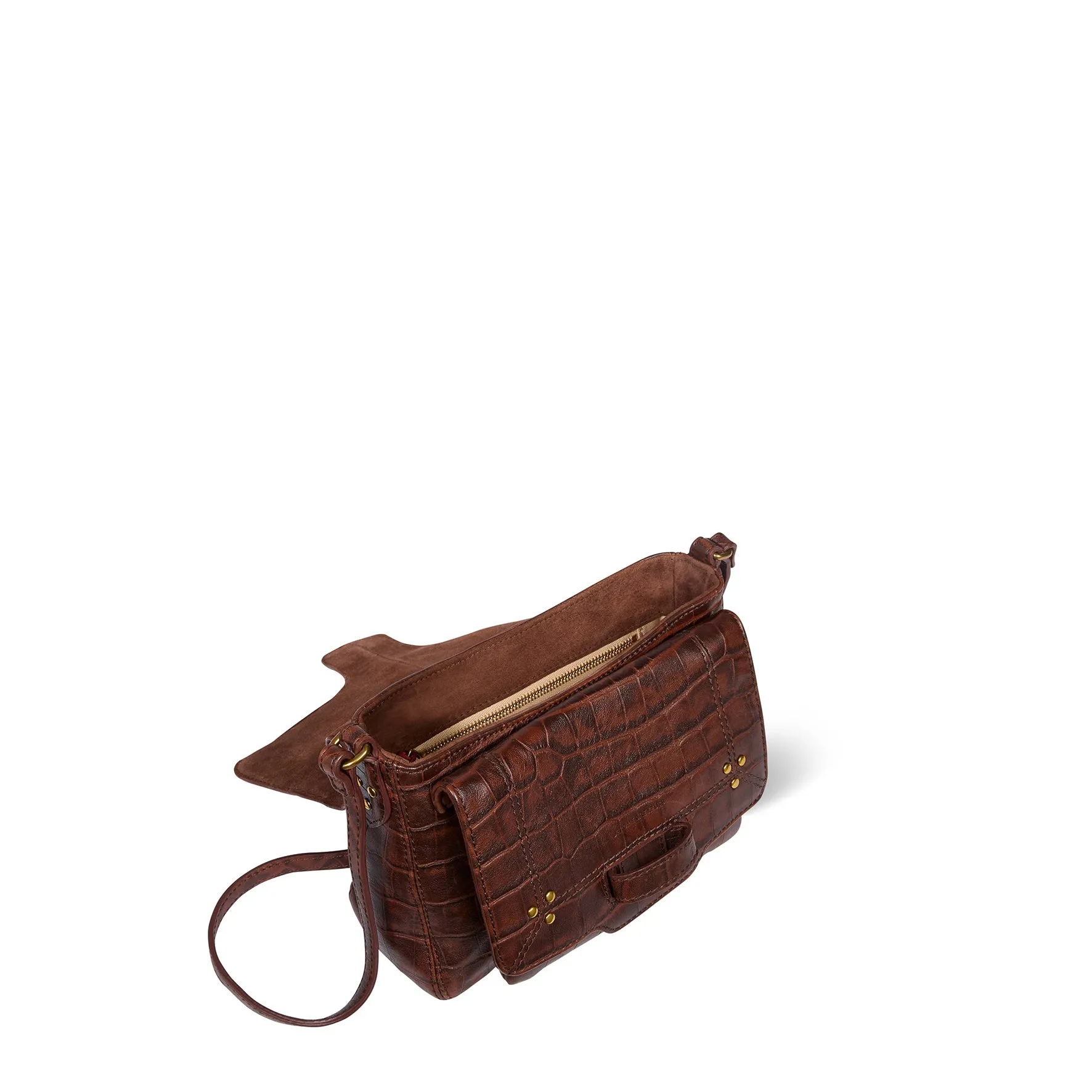 Sac Harry S Mouton Imprimé Croco Cigare sold by Jerome Dreyfuss product image thumbnail 4