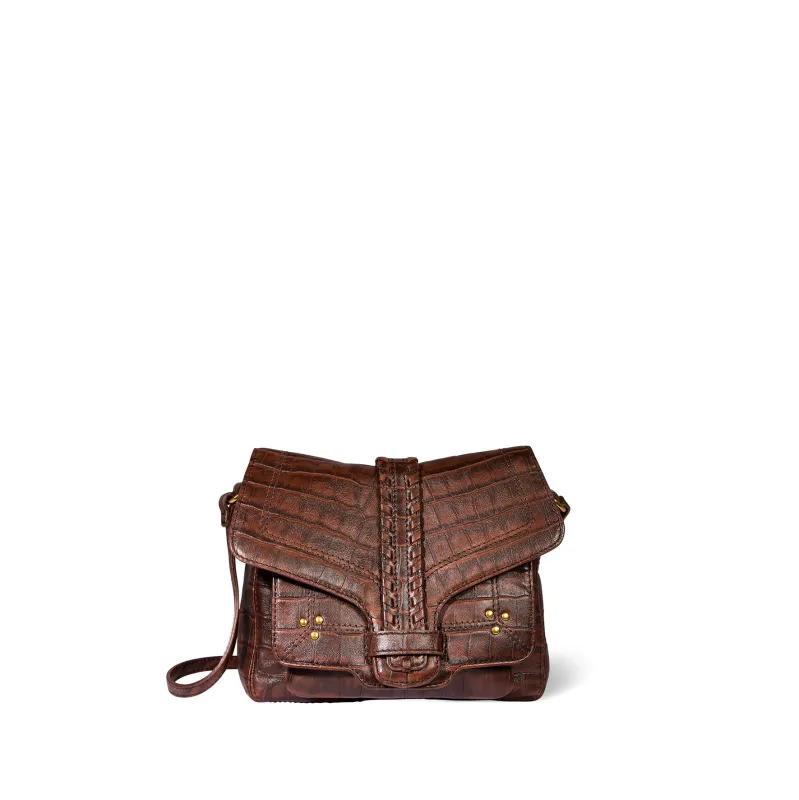 Sac Harry S Mouton Imprimé Croco Cigare made by Jerome Dreyfuss