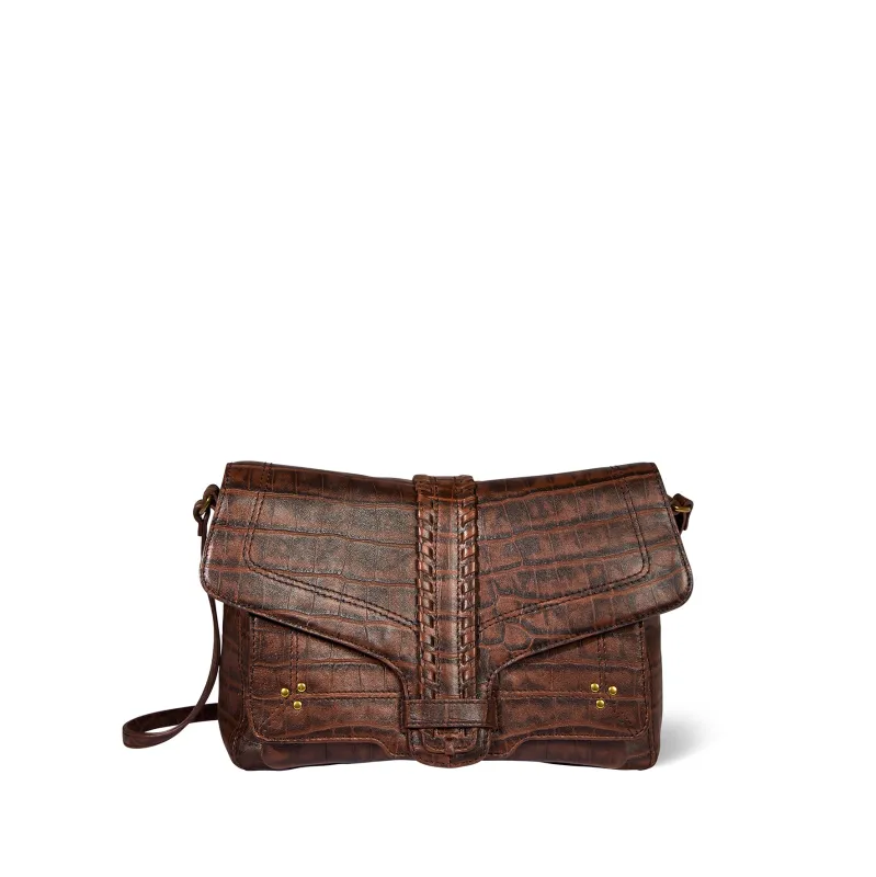 Sac Harry M Mouton Imprimé Croco Cigare made by Jerome Dreyfuss