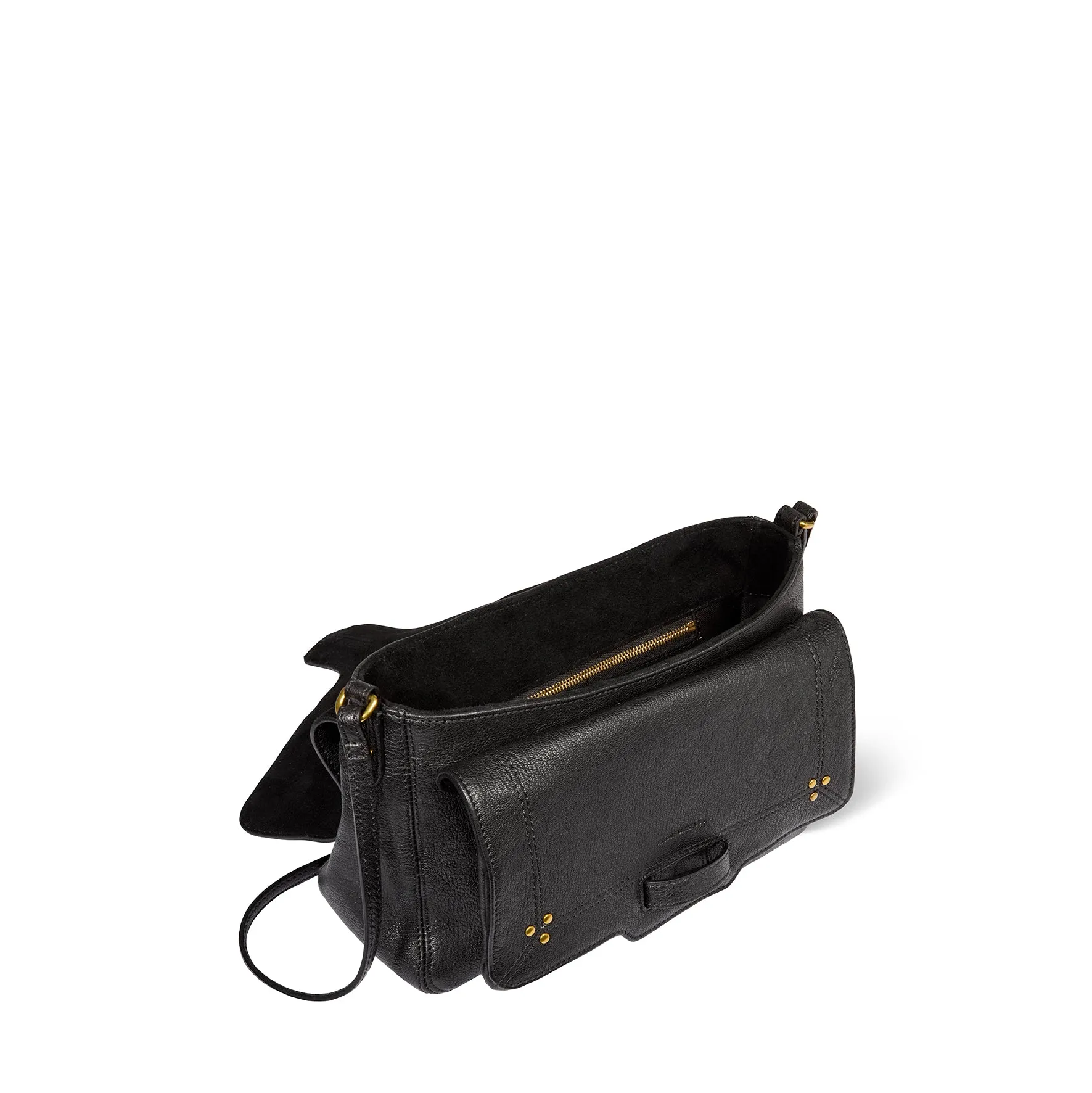 Sac Harry M Chèvre Noir Grainé sold by Jerome Dreyfuss product image thumbnail 4