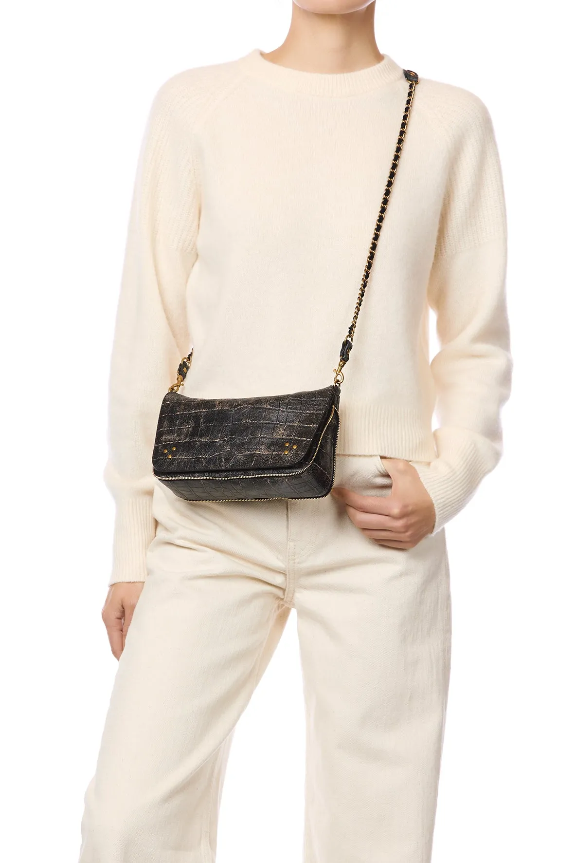 Sac Bobi S Mouton Imprimé Croco Grunge sold by Jerome Dreyfuss product image thumbnail 2