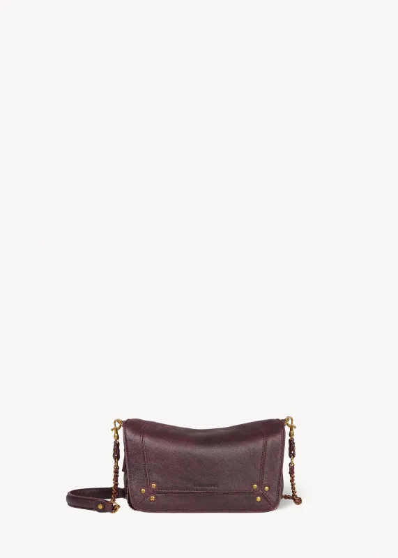 Sac Bobi S Agneau Bordeaux used made by Jerome Dreyfuss