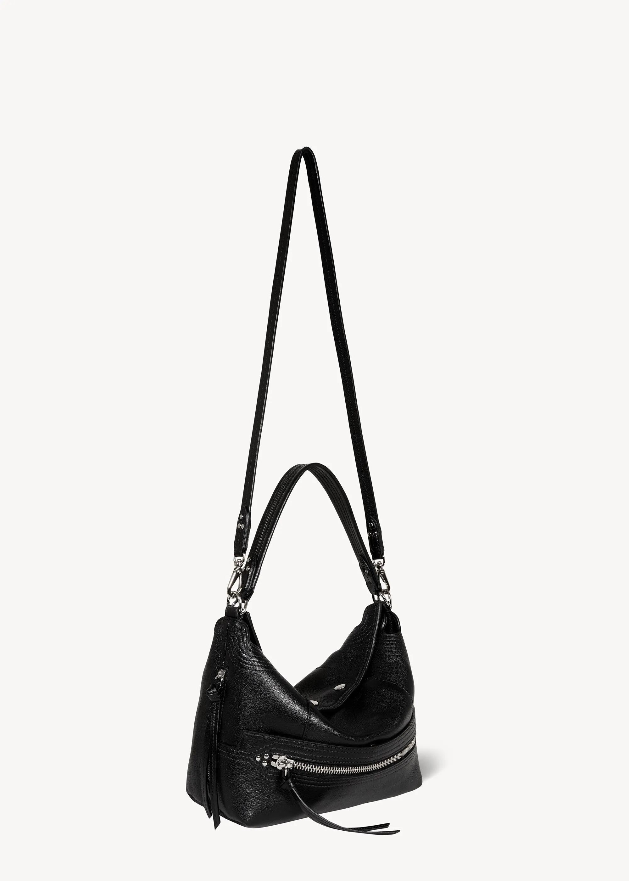 Sac Lucky Hobo Buffle Noir Silver sold by Jerome Dreyfuss product image thumbnail 4