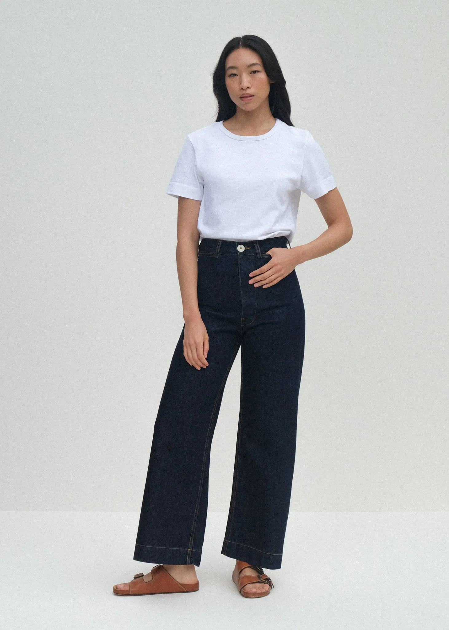 Sailor Pants - Dark Blue Denim sold by Jesse Kamm