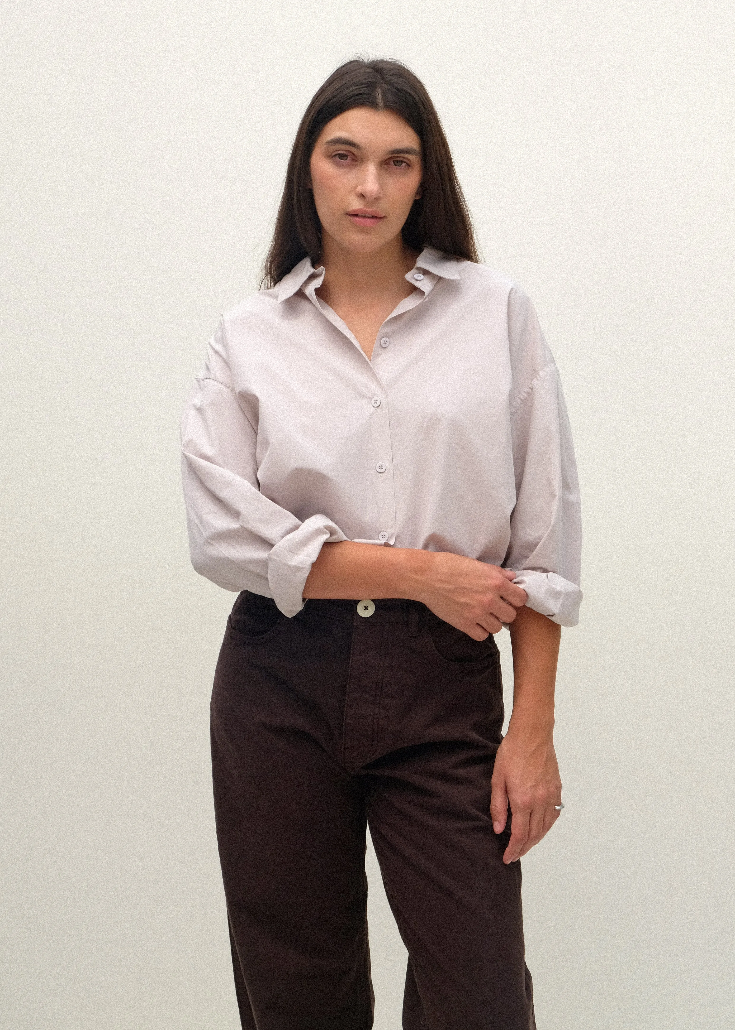 Alberta Shirt - Taupe sold by Jesse Kamm product image thumbnail 3