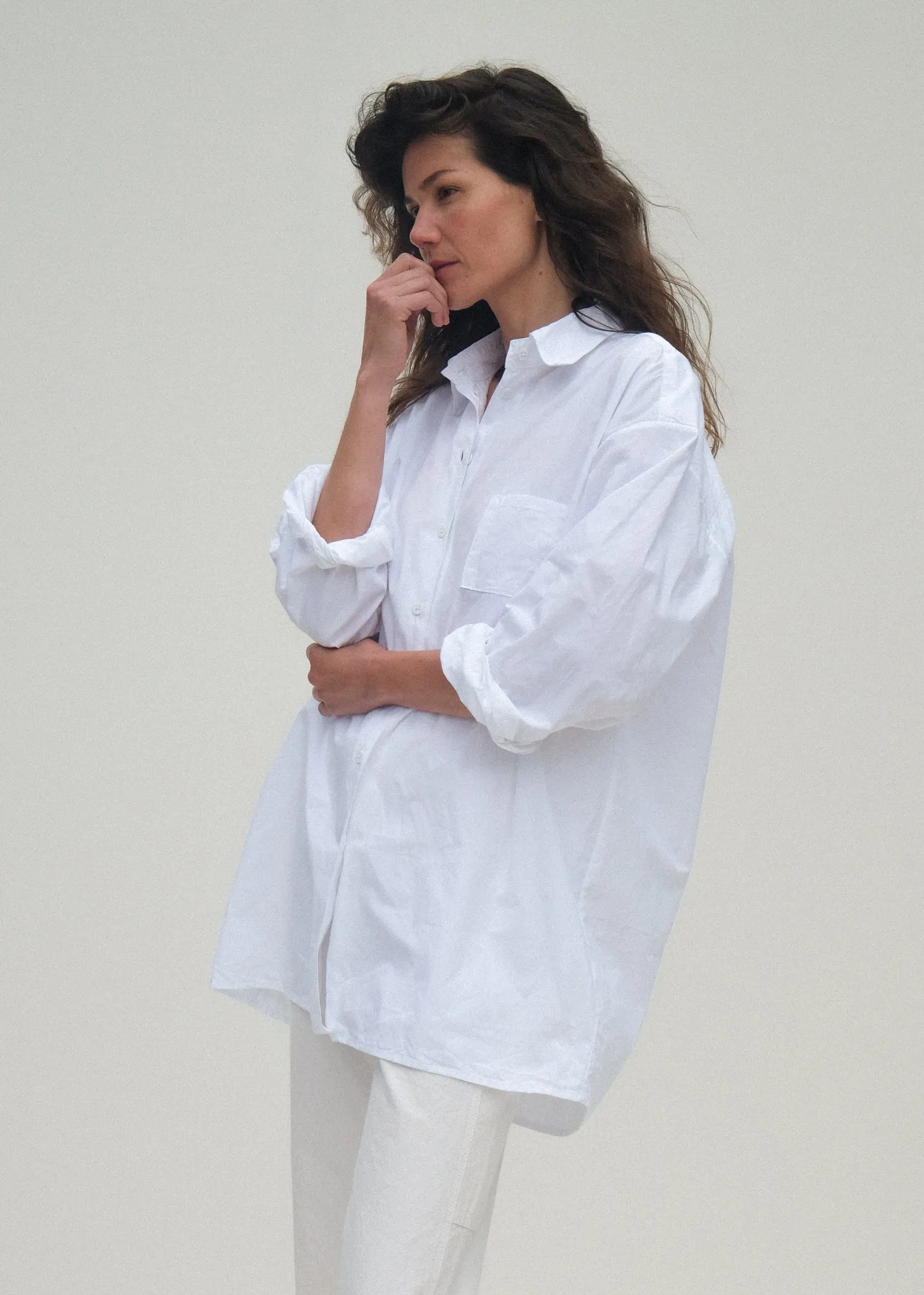 Painter Shirt - Paper White sold by Jesse Kamm product image thumbnail 3