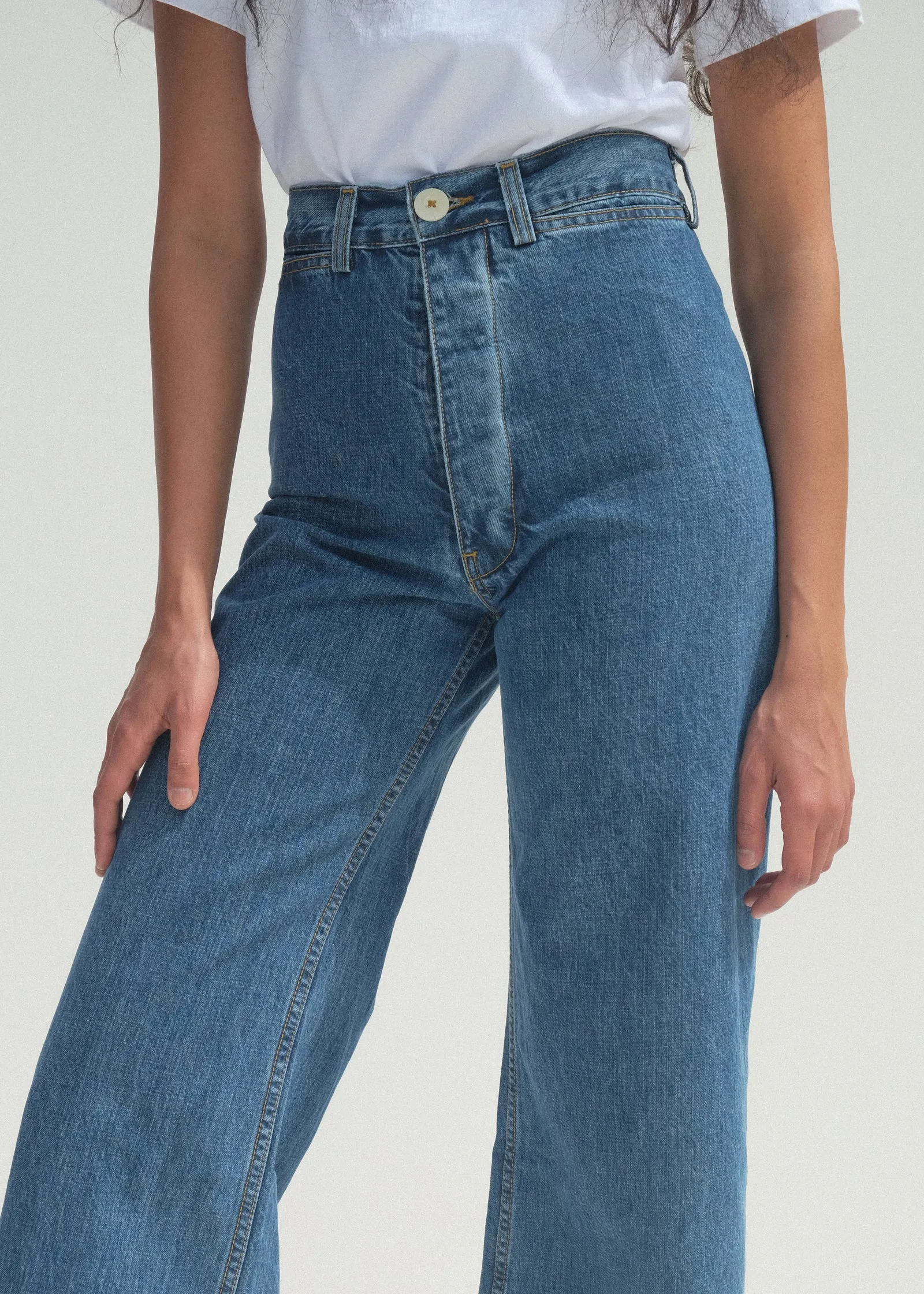 Sailor Pants - Cowboy Blue Denim sold by Jesse Kamm product image thumbnail 3