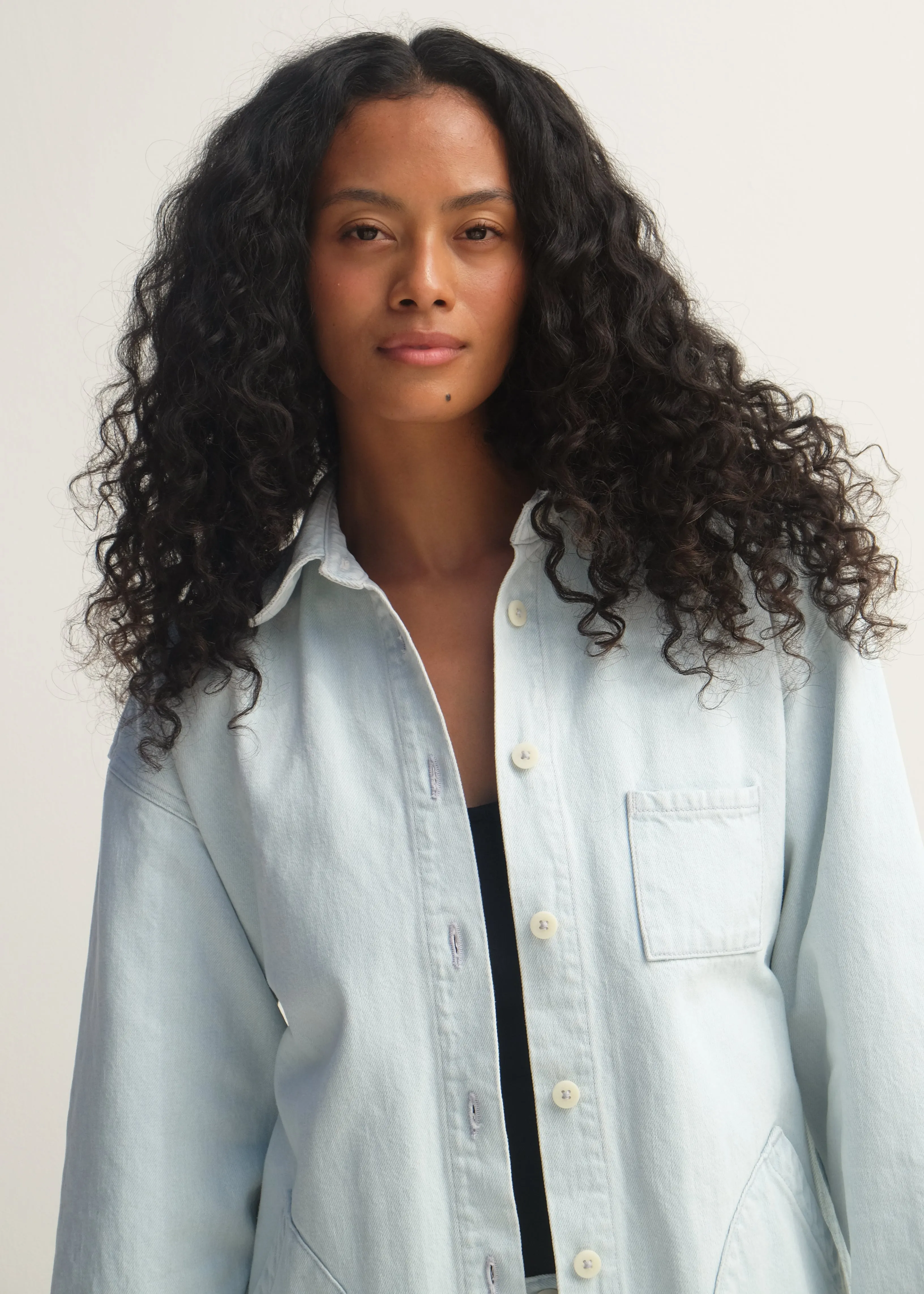 Okuda Jacket - Pale Blue Denim sold by Jesse Kamm product image thumbnail 4