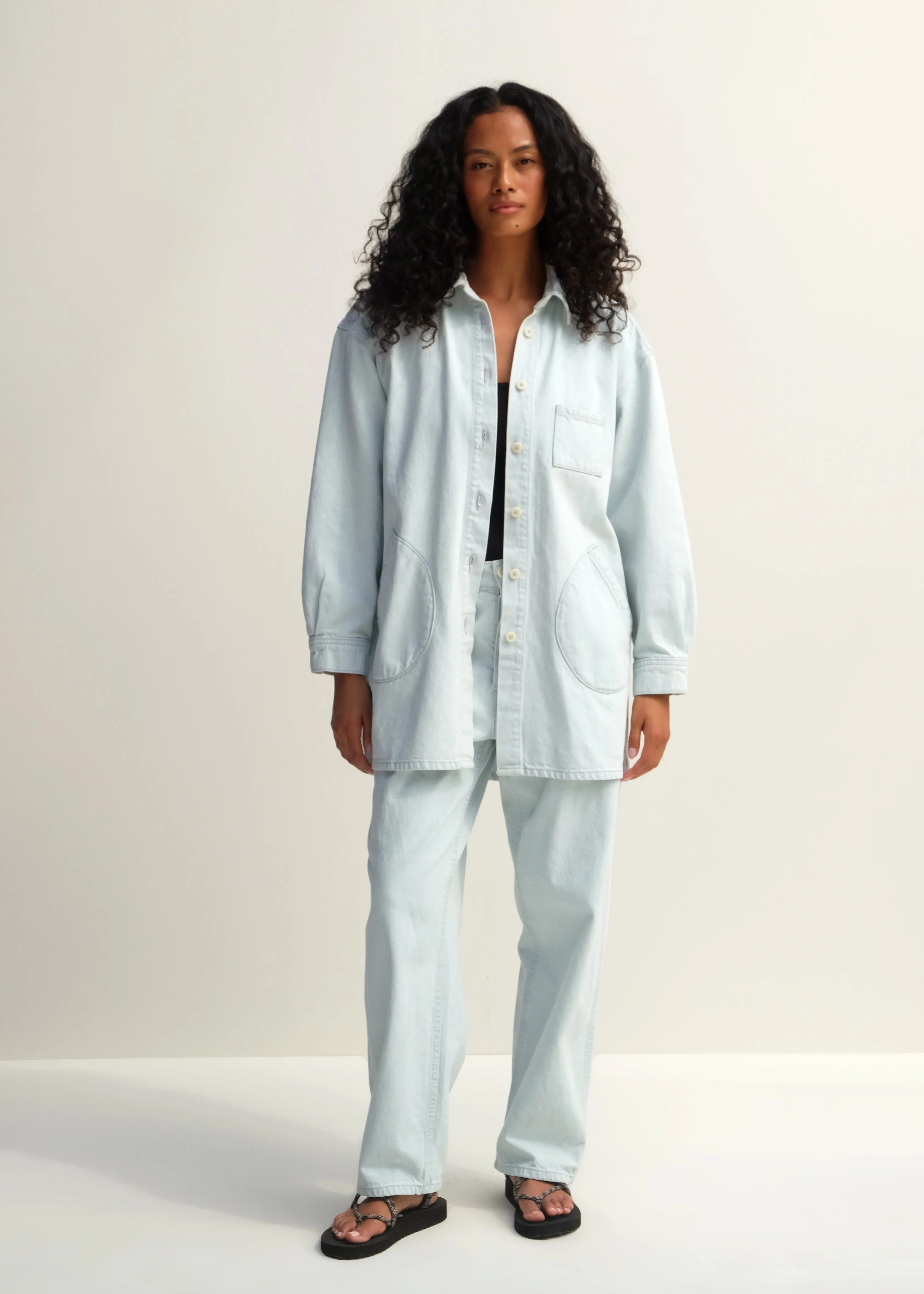 Okuda Jacket - Pale Blue Denim sold by Jesse Kamm product image thumbnail 2