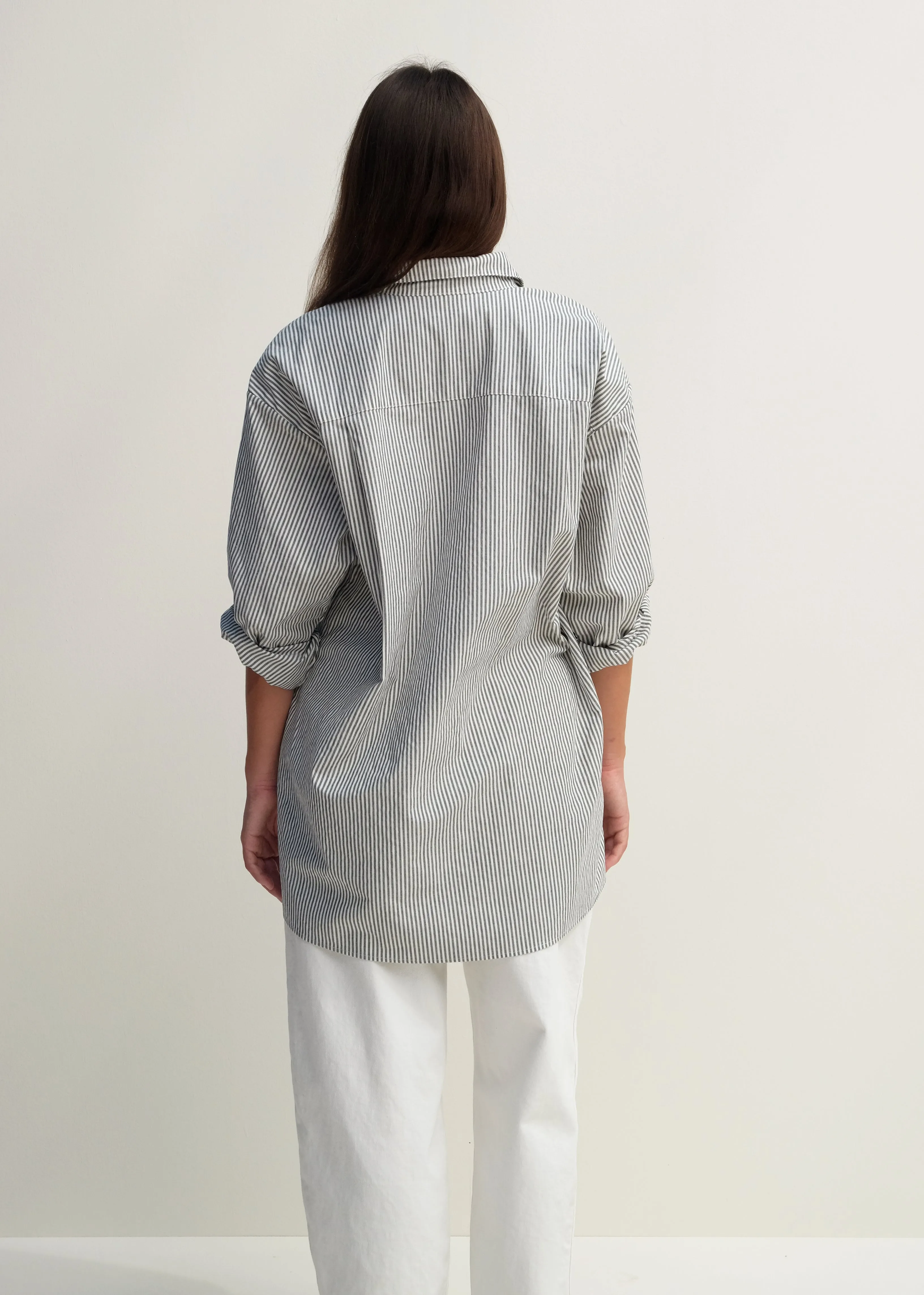 Painter Shirt - Slate Pinstripe sold by Jesse Kamm product image thumbnail 5