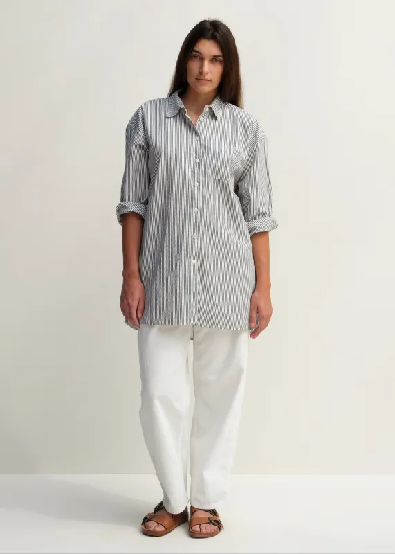 Painter Shirt - Slate Pinstripe sold by Jesse Kamm