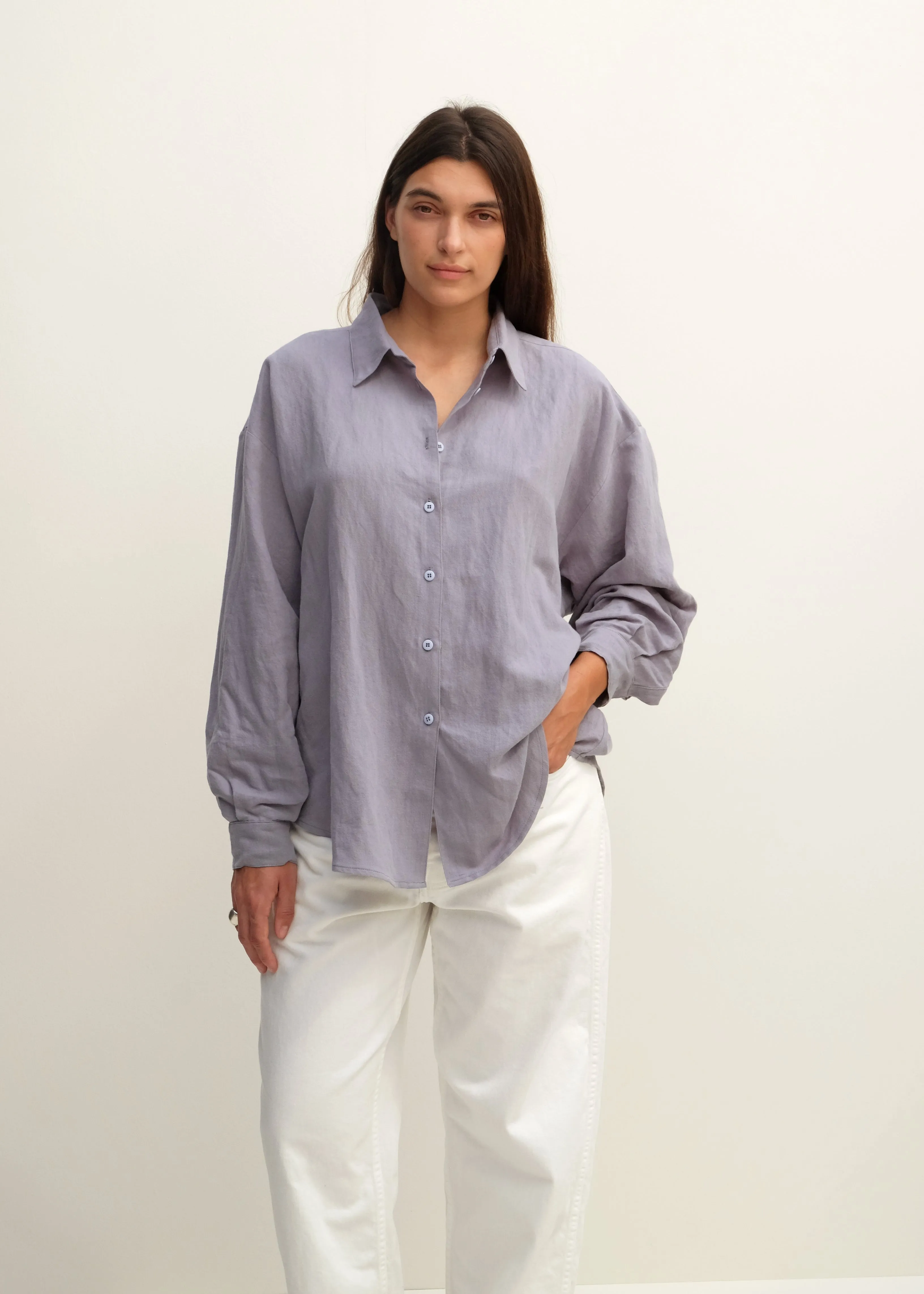Alberta Shirt - Shark Linen sold by Jesse Kamm product image thumbnail 2