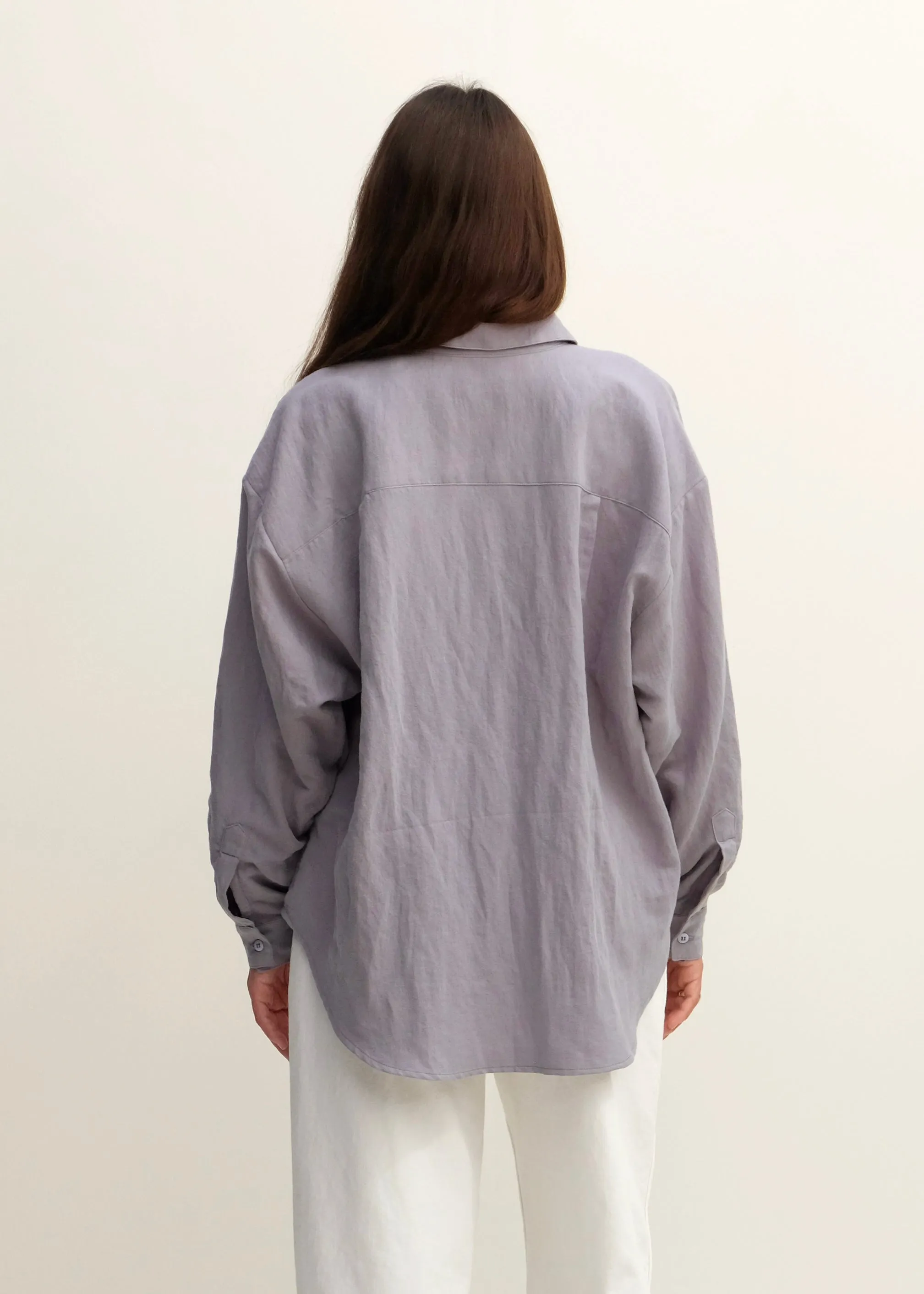 Alberta Shirt - Shark Linen sold by Jesse Kamm product image thumbnail 4