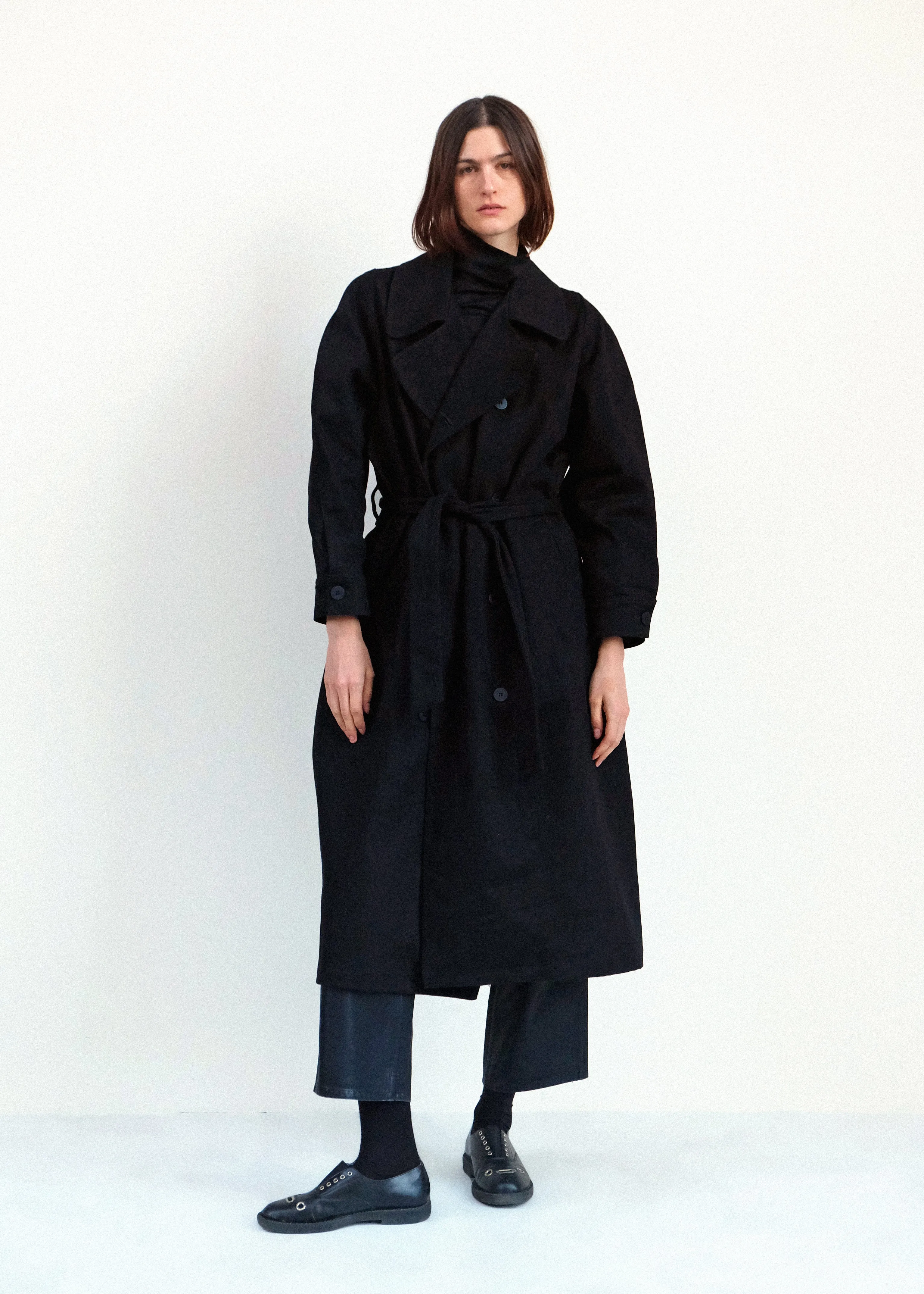 Car Coat - Black Japanese Denim sold by Jesse Kamm product image thumbnail 2