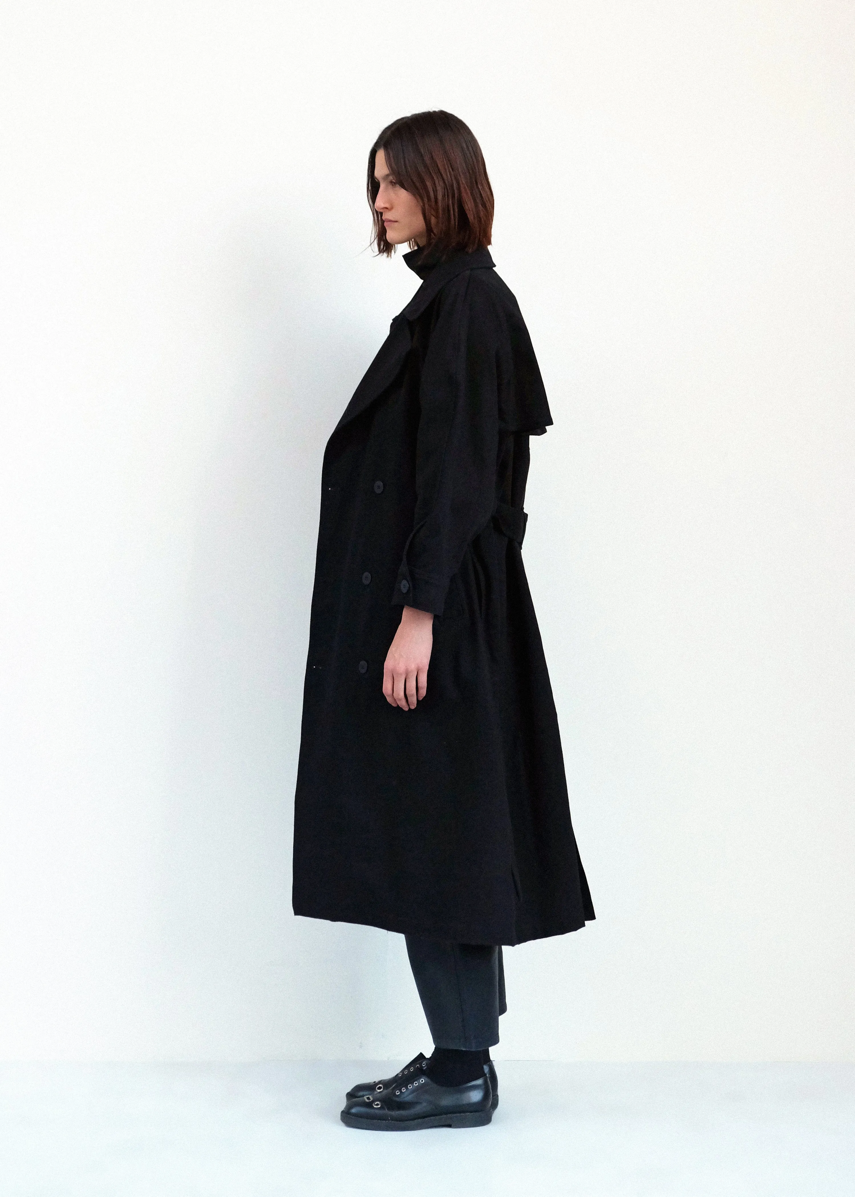 Car Coat - Black Japanese Denim sold by Jesse Kamm product image thumbnail 4