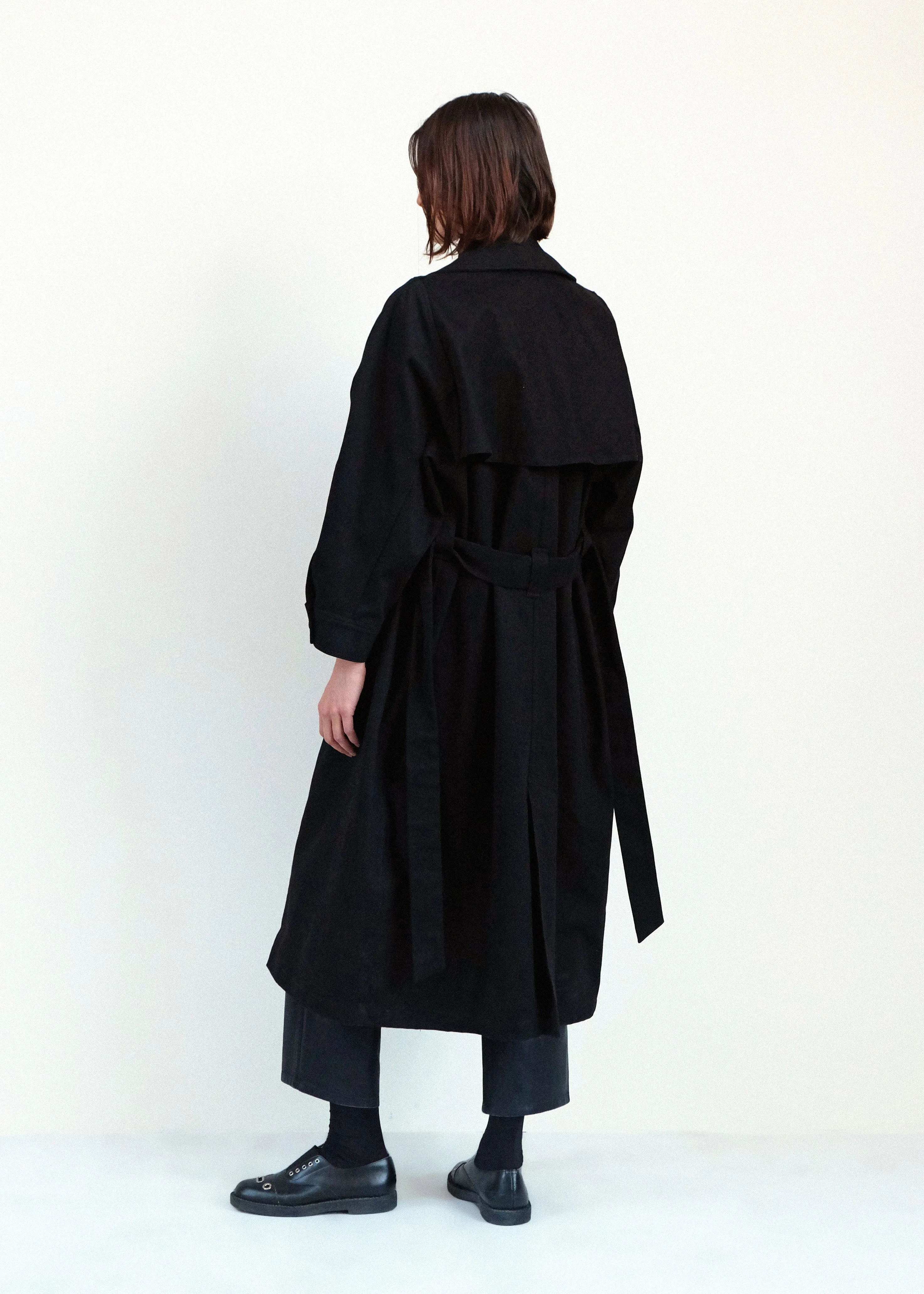 Car Coat - Black Japanese Denim sold by Jesse Kamm product image thumbnail 5