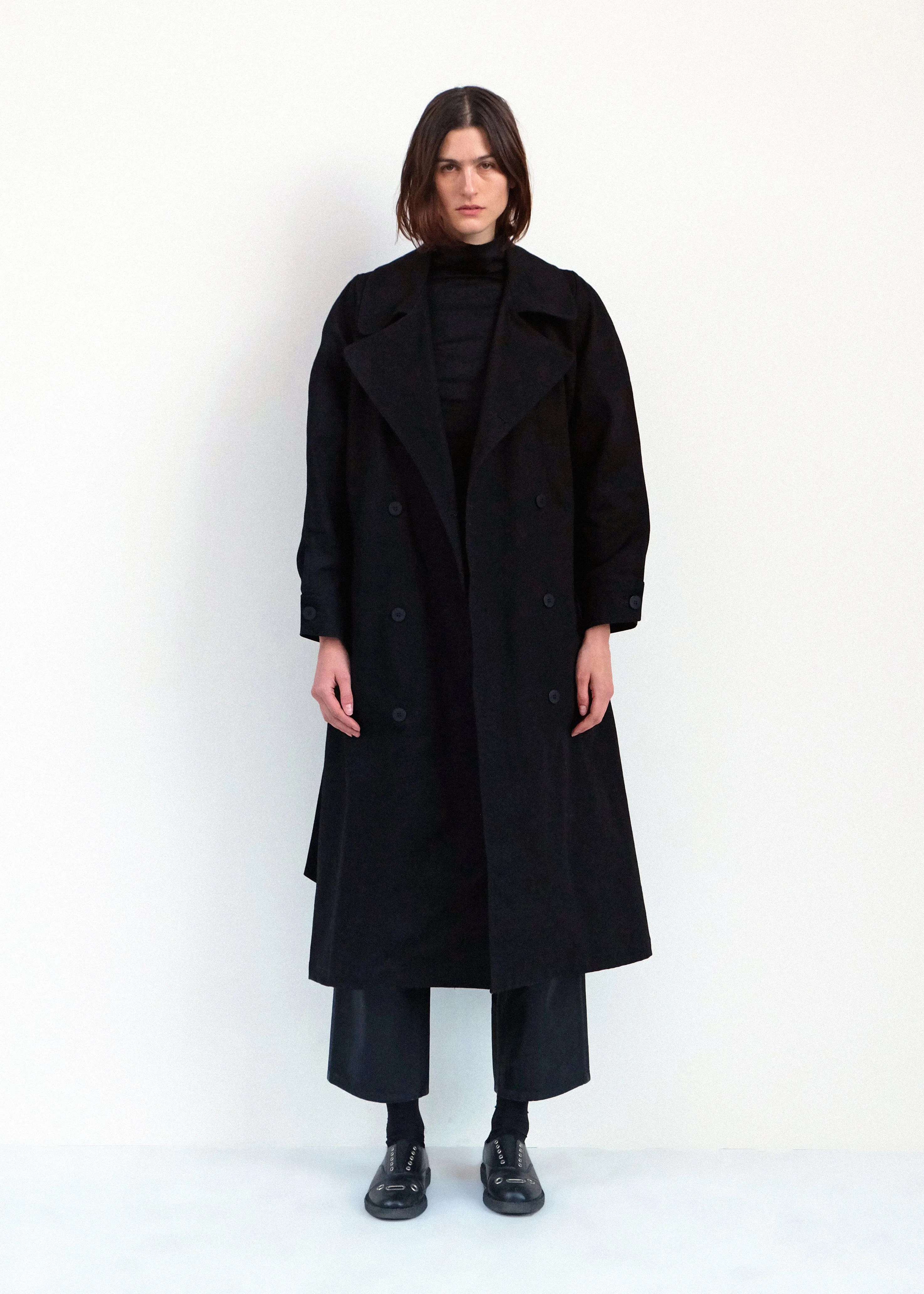 Car Coat - Black Japanese Denim sold by Jesse Kamm product image thumbnail 3