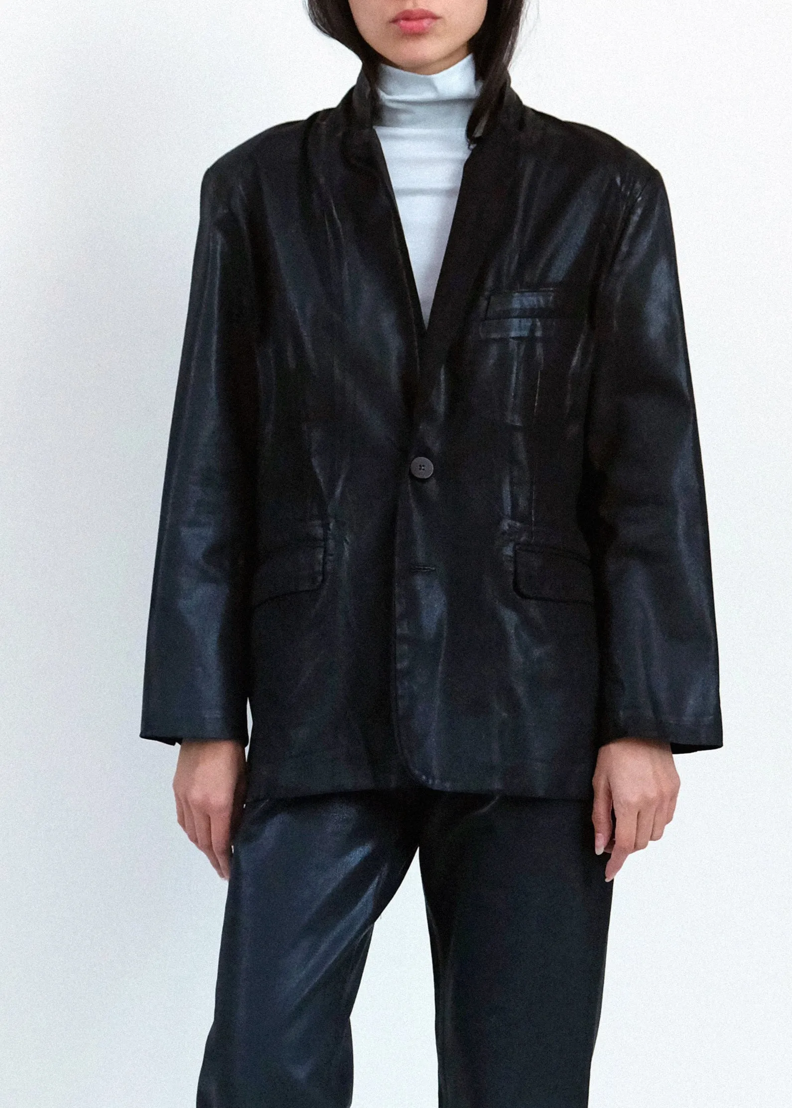 Fianna Blazer - Black Lacquer sold by Jesse Kamm product image thumbnail 2