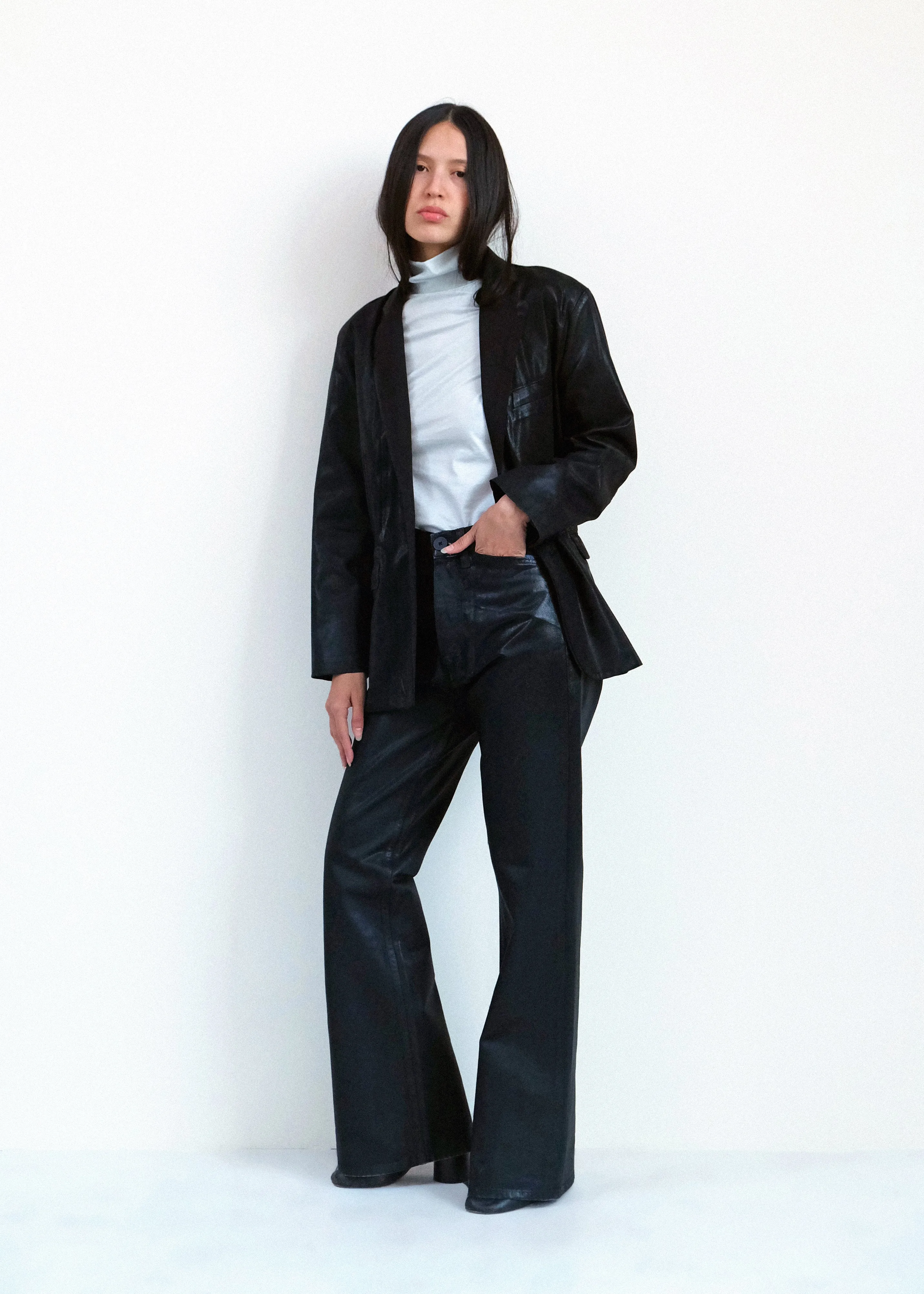 Fianna Blazer - Black Lacquer sold by Jesse Kamm product image thumbnail 3