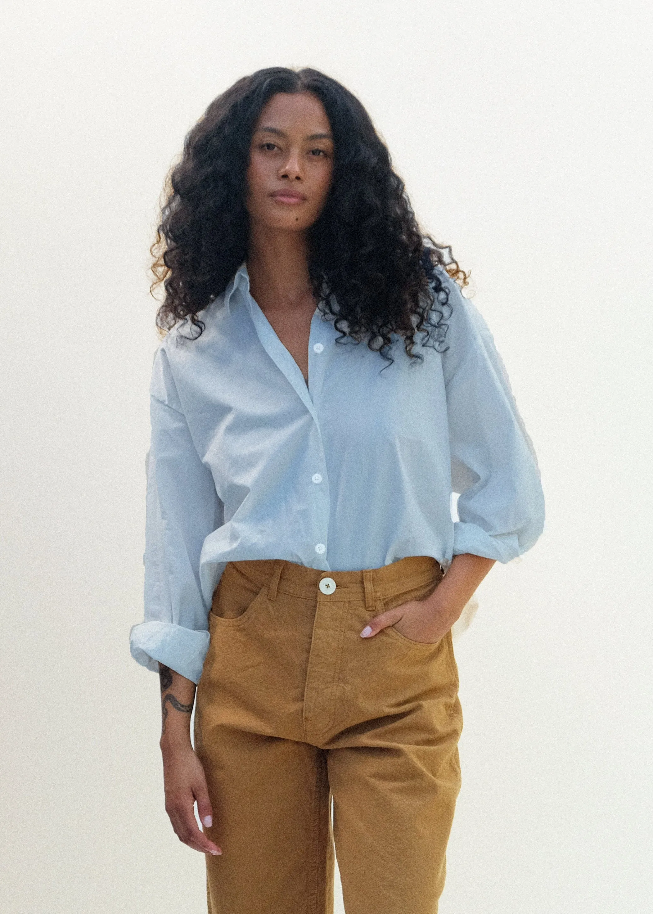 Alberta Shirt - Smokey Blue sold by Jesse Kamm